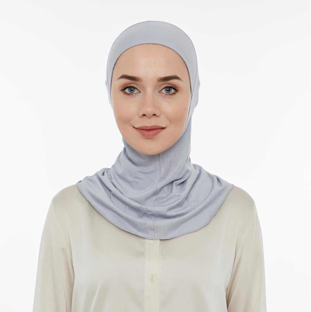 Tesettür Bone Açık Gri Rengi BN0508