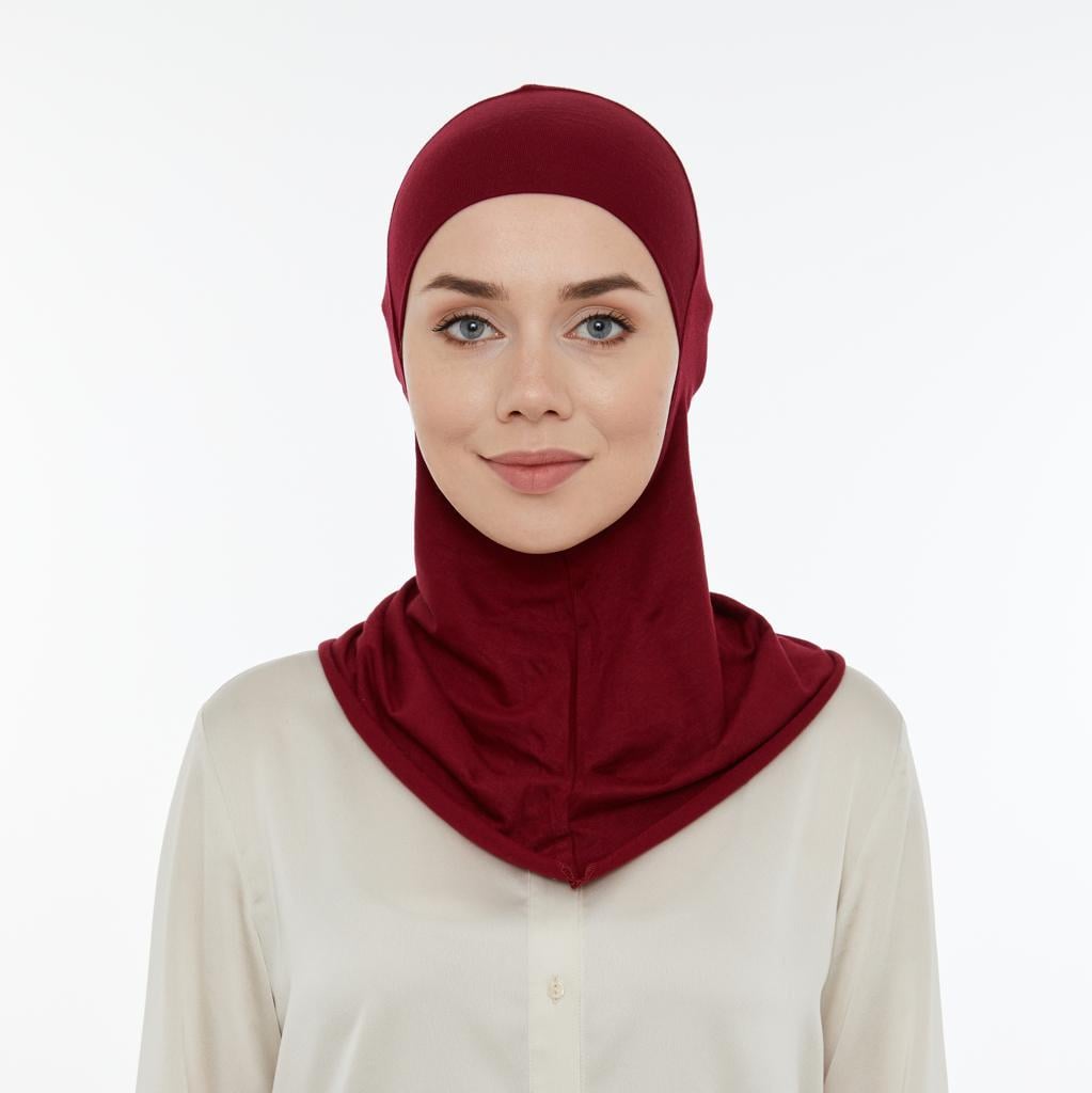 Tesettür Bone Bordo Rengi BN0513