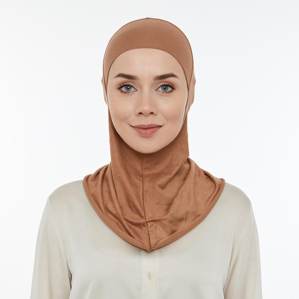 Tesettür Bone Karamel Rengi BN0517