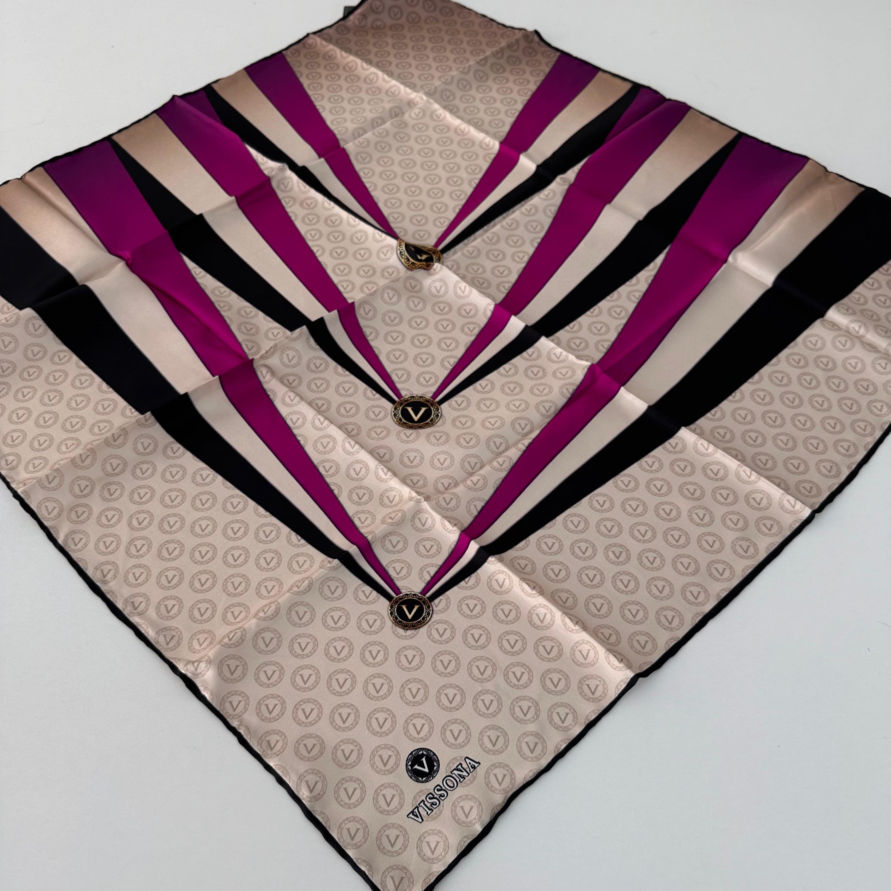 Vissona Twill İpek Eşarp IPK3105
