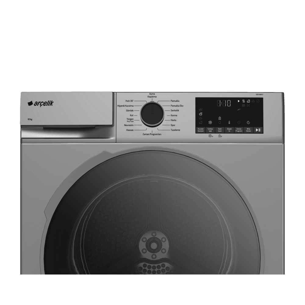 Arçelik 1001 KMX S 10 Kg Kurutma Makinesi