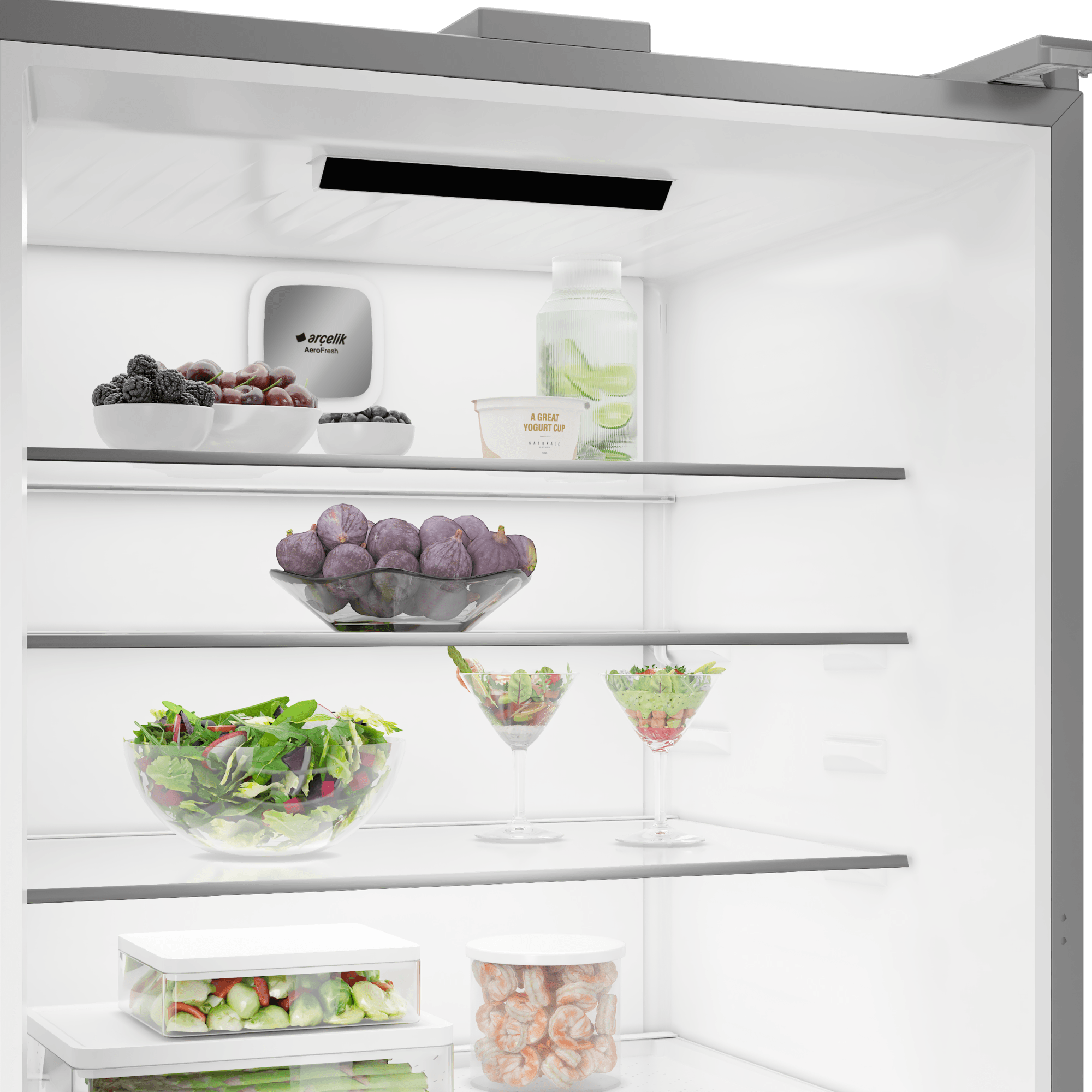 Arçelik 278551 EBC AI Fit Yapay Zeka Teknolojili Alttan Donduruculu Buzdolabı
