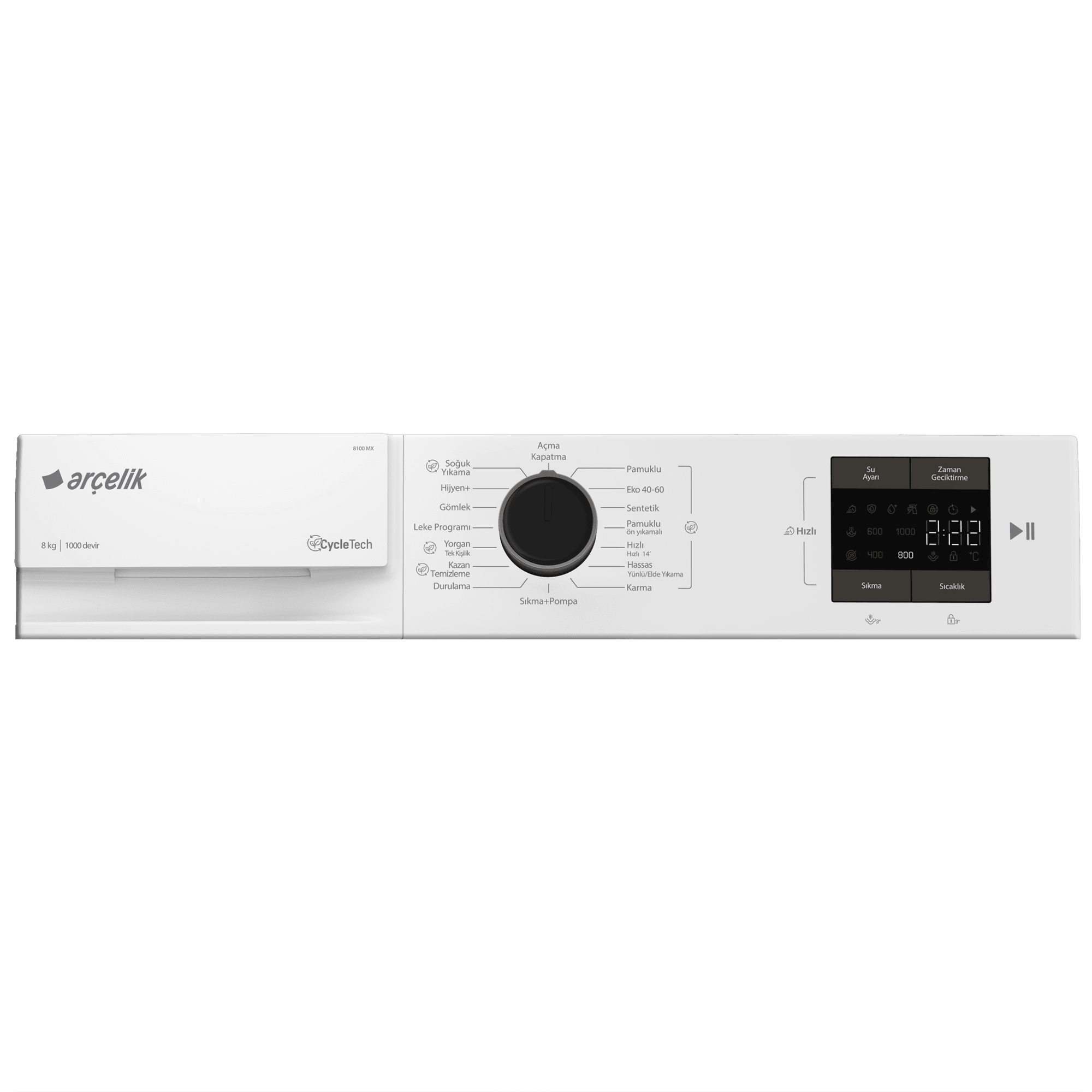 Arçelik 8100 MX Çamaşır Makinesi
