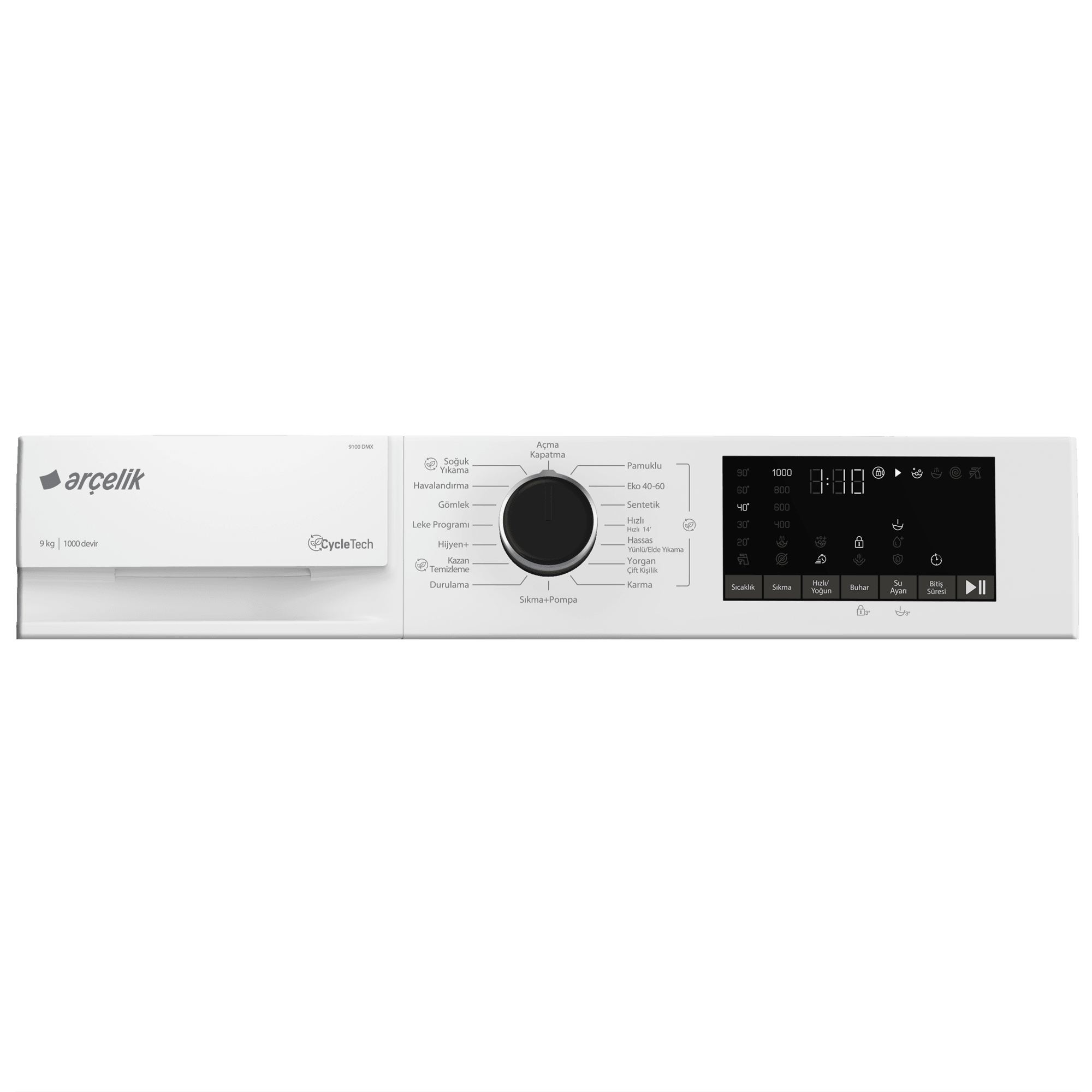 Arçelik 9100 DMX Çamaşır Makinesi (İstanbul'a Teslim Fiyat)
