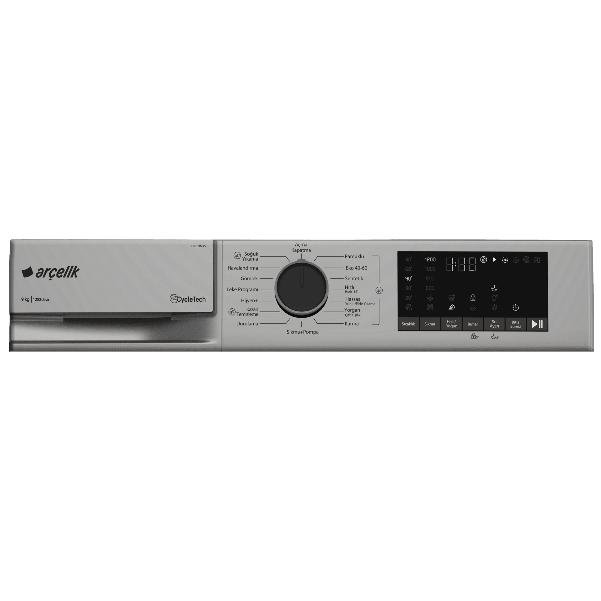 Arçelik 9120 DMXS Çamaşır Makinesi (İstanbul'a Teslim Fiyat)