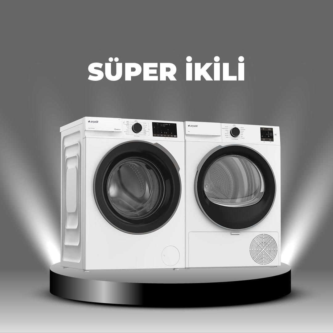 Arçelik Çamaşır & Kurutma Makinesi Paketi 21 (10121 - 802 KMX)