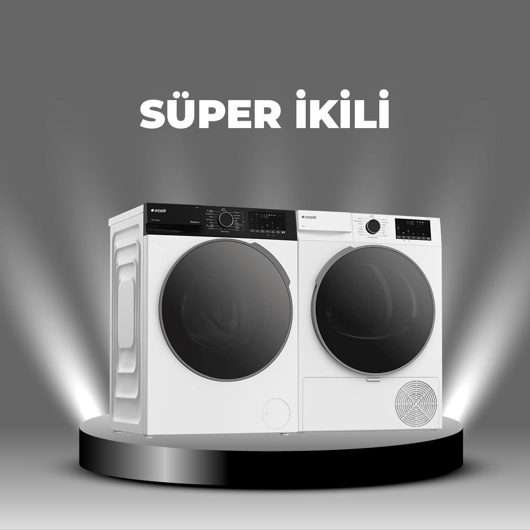 Arçelik Çamaşır & Kurutma Fırsat Set 6 (11140 MX - 1001 KMX)