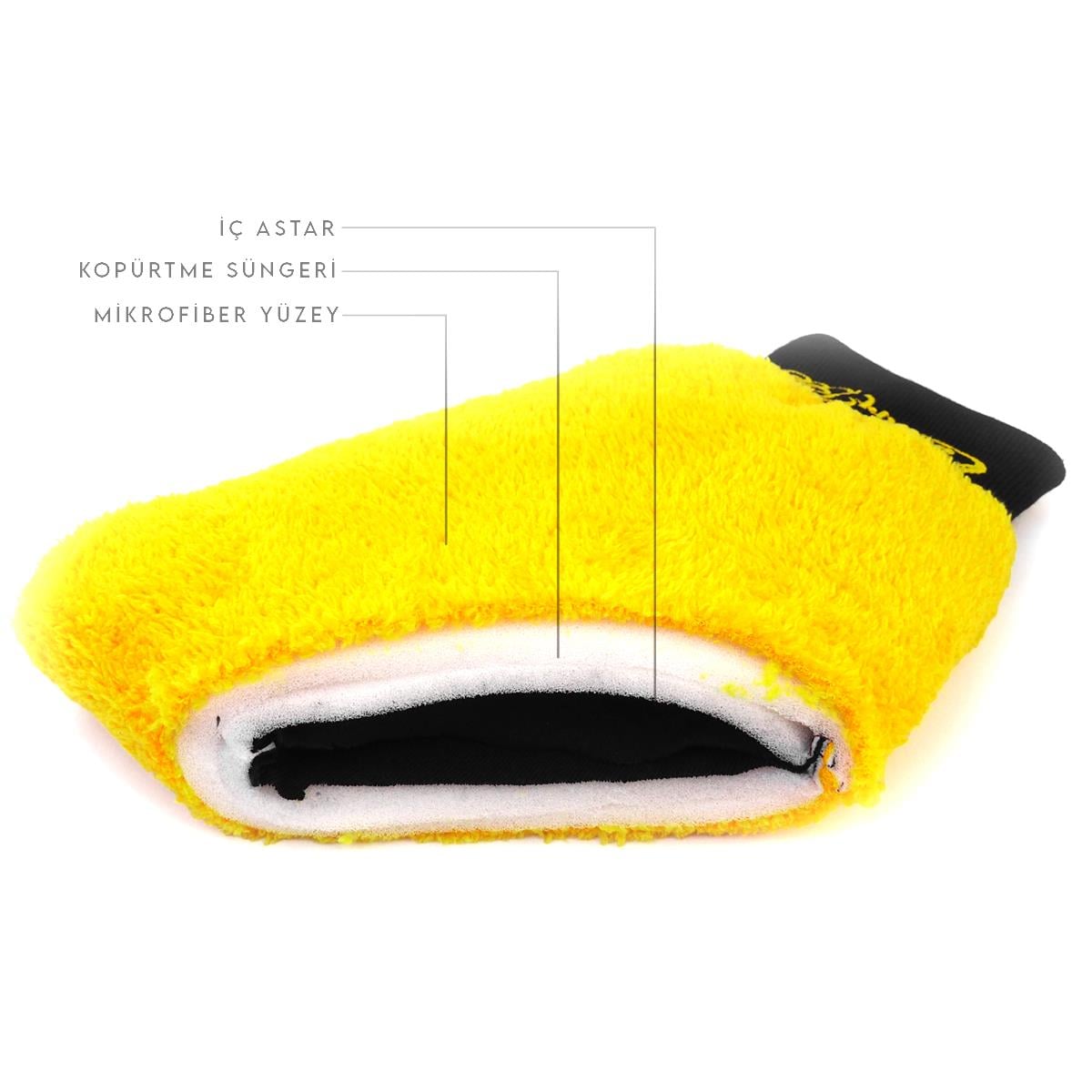 SmartBee  Premium Mikrofiber Araç Yıkama ve Cila Eldiveni
