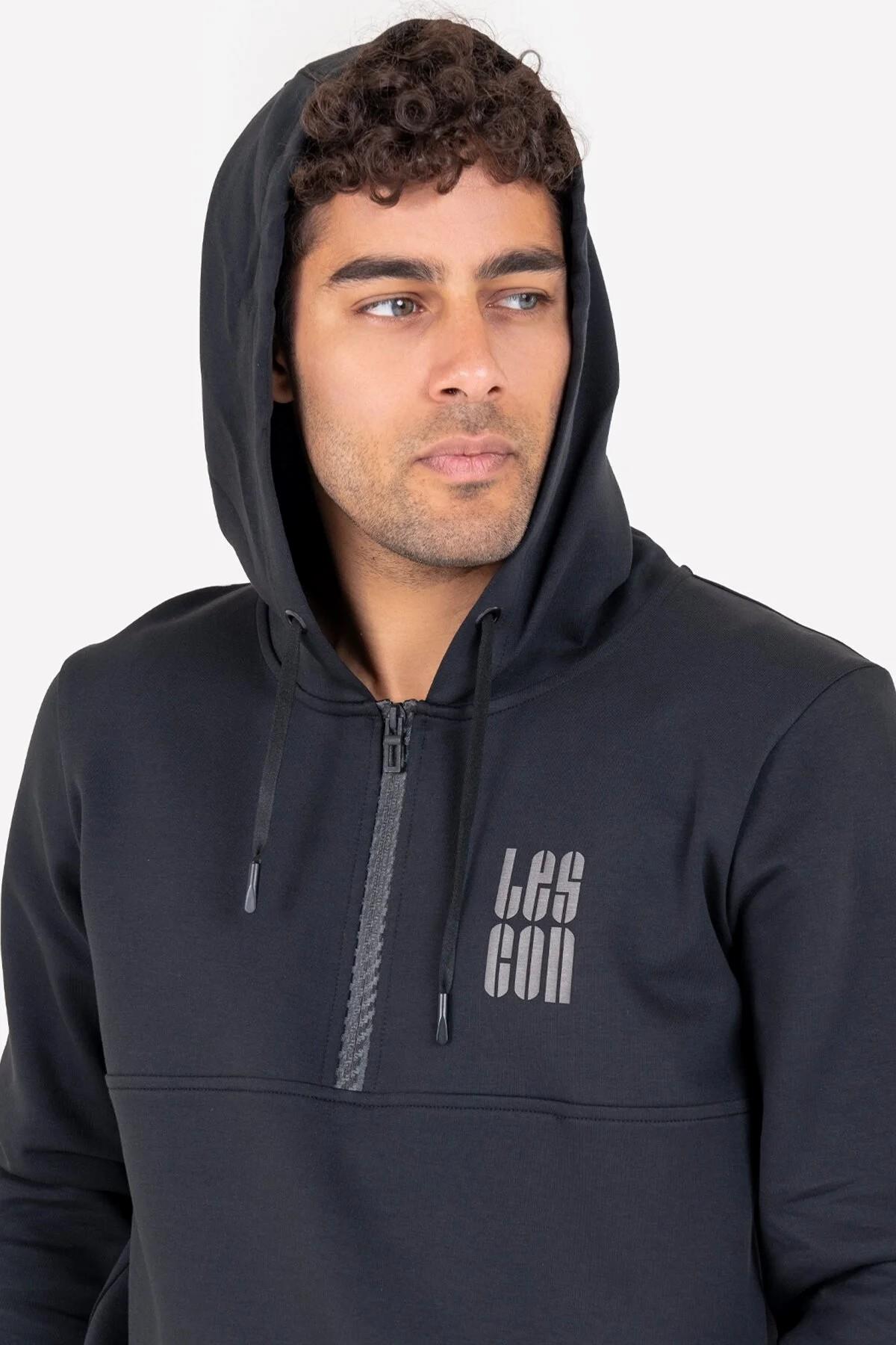 LESCON 23NTES001143  23N-1143 YARIM FERMUARLI KAPŞONLU ÜST