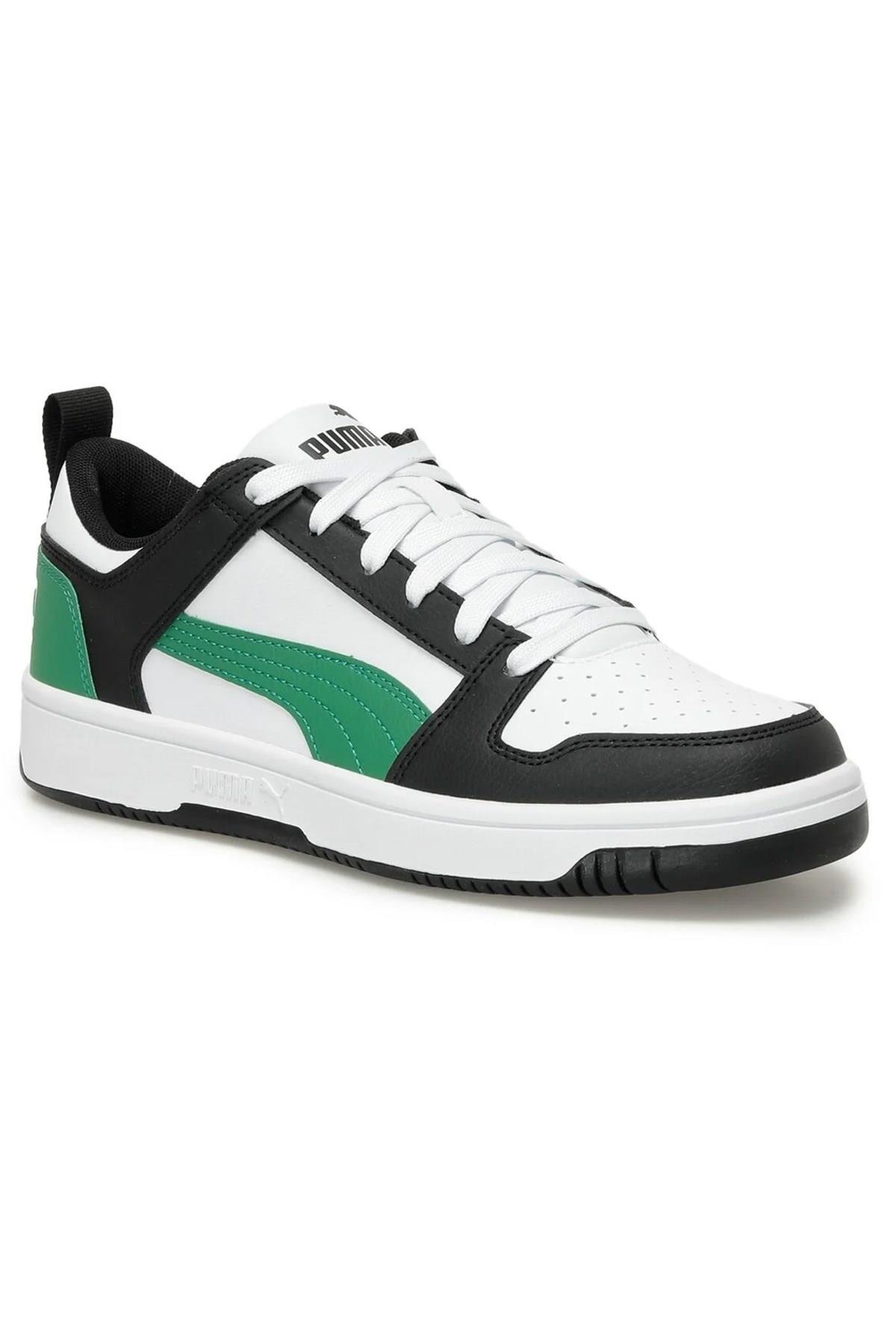 PUMA 37049018  Rebound Layup Lo SL Jr  White-Archive Green- Black