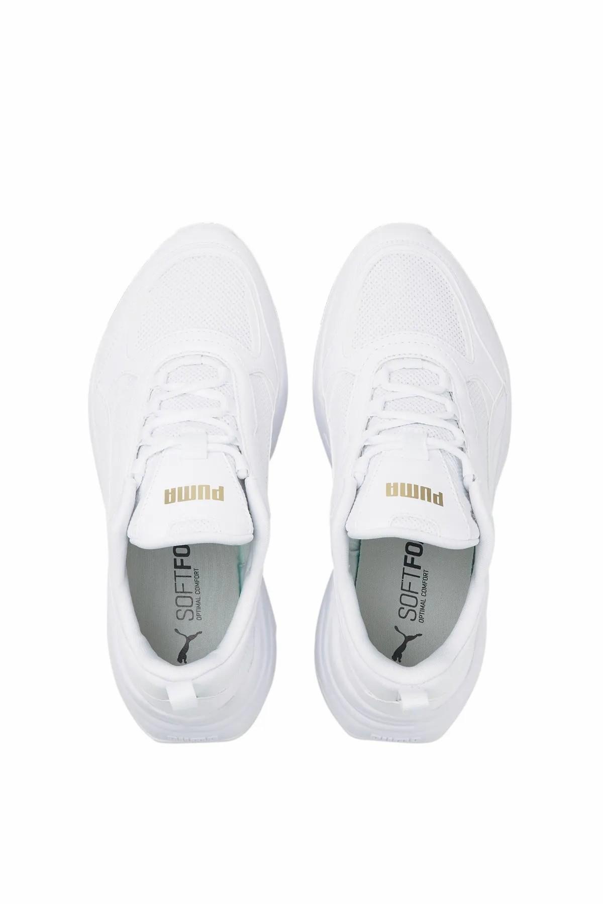 PUMA 38464701 Cassia  White- White- Team Gold