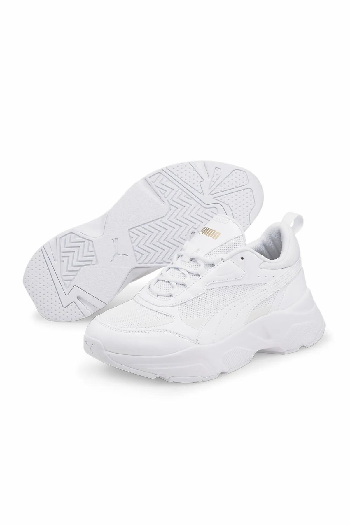 PUMA 38464701 Cassia  White- White- Team Gold