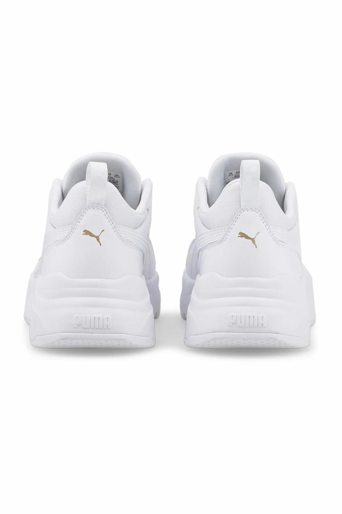 PUMA 38464701 Cassia  White- White- Team Gold