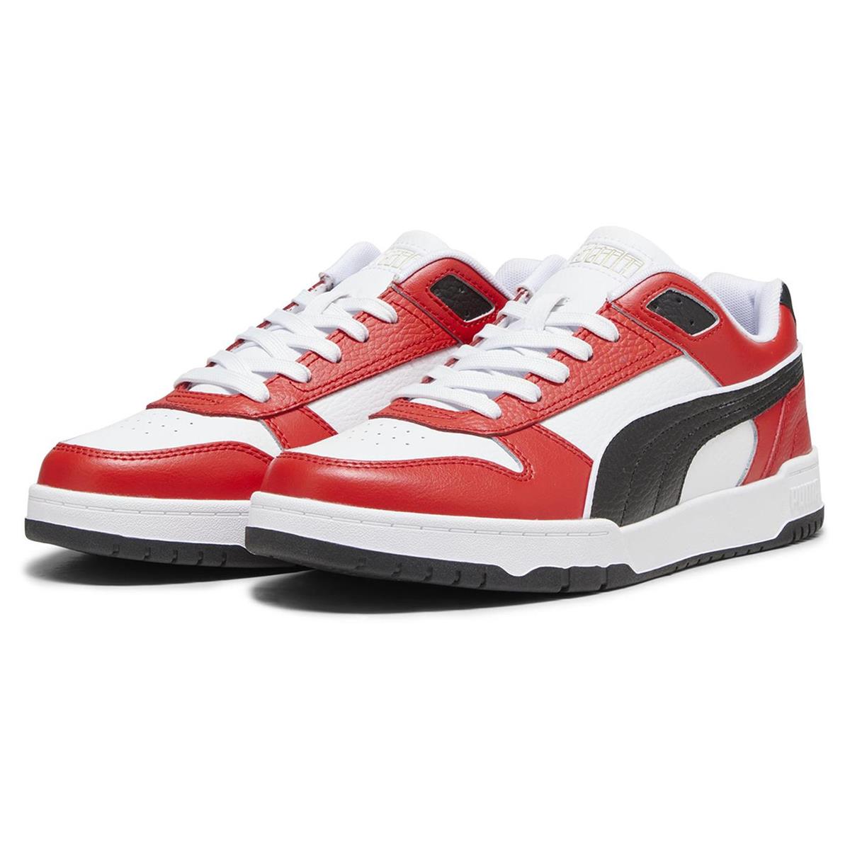 PUMA 38637320 RBD Game Low  White- Black-For All Time Red- Gold