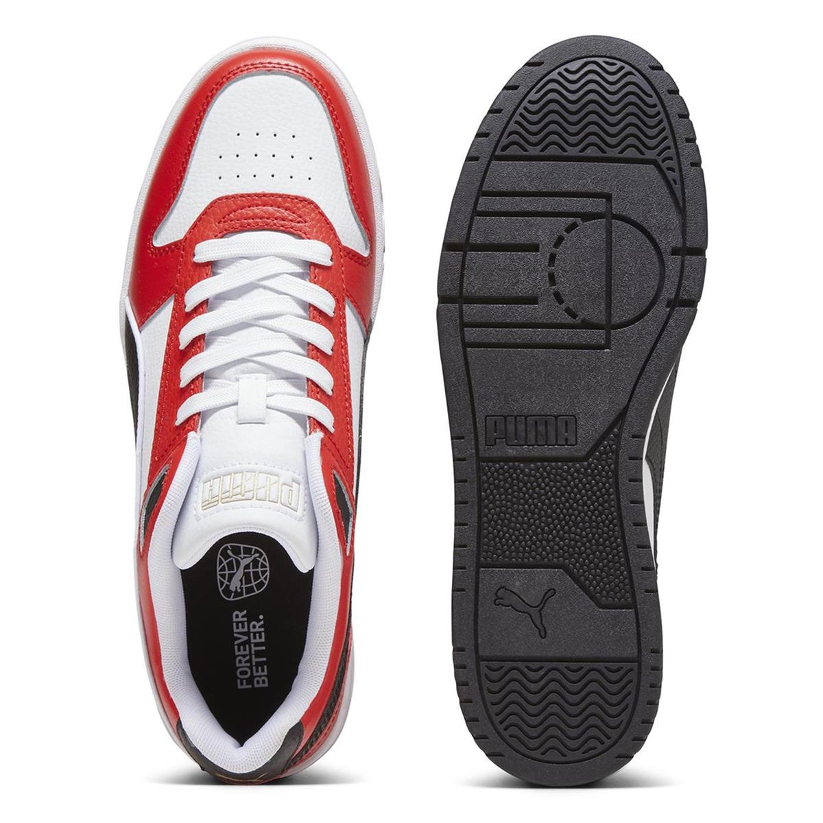 PUMA 38637320 RBD Game Low  White- Black-For All Time Red- Gold