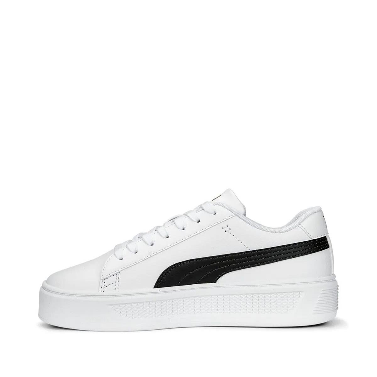 Puma 39075804 Smash Platform v3  White- Black-