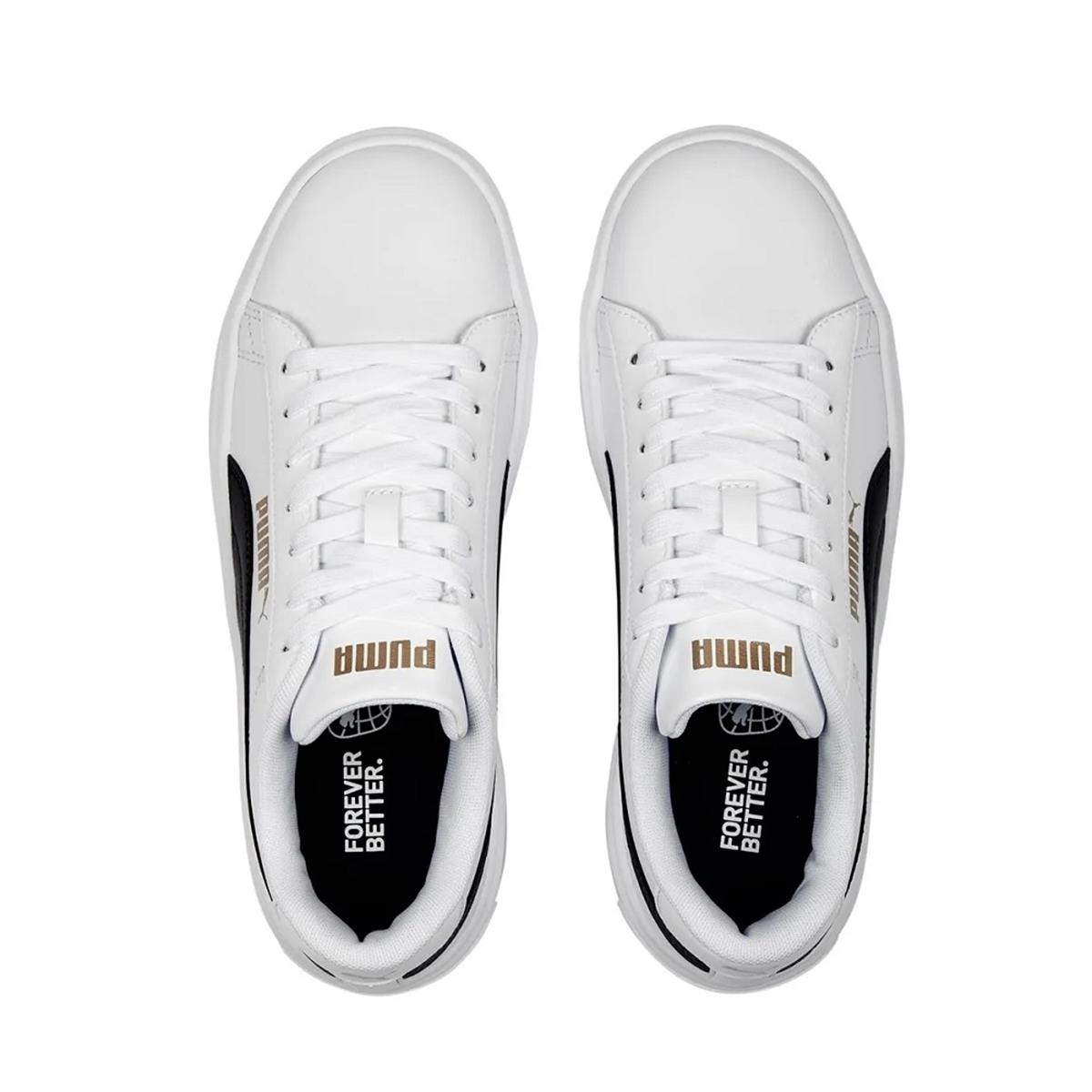 Puma 39075804 Smash Platform v3  White- Black-