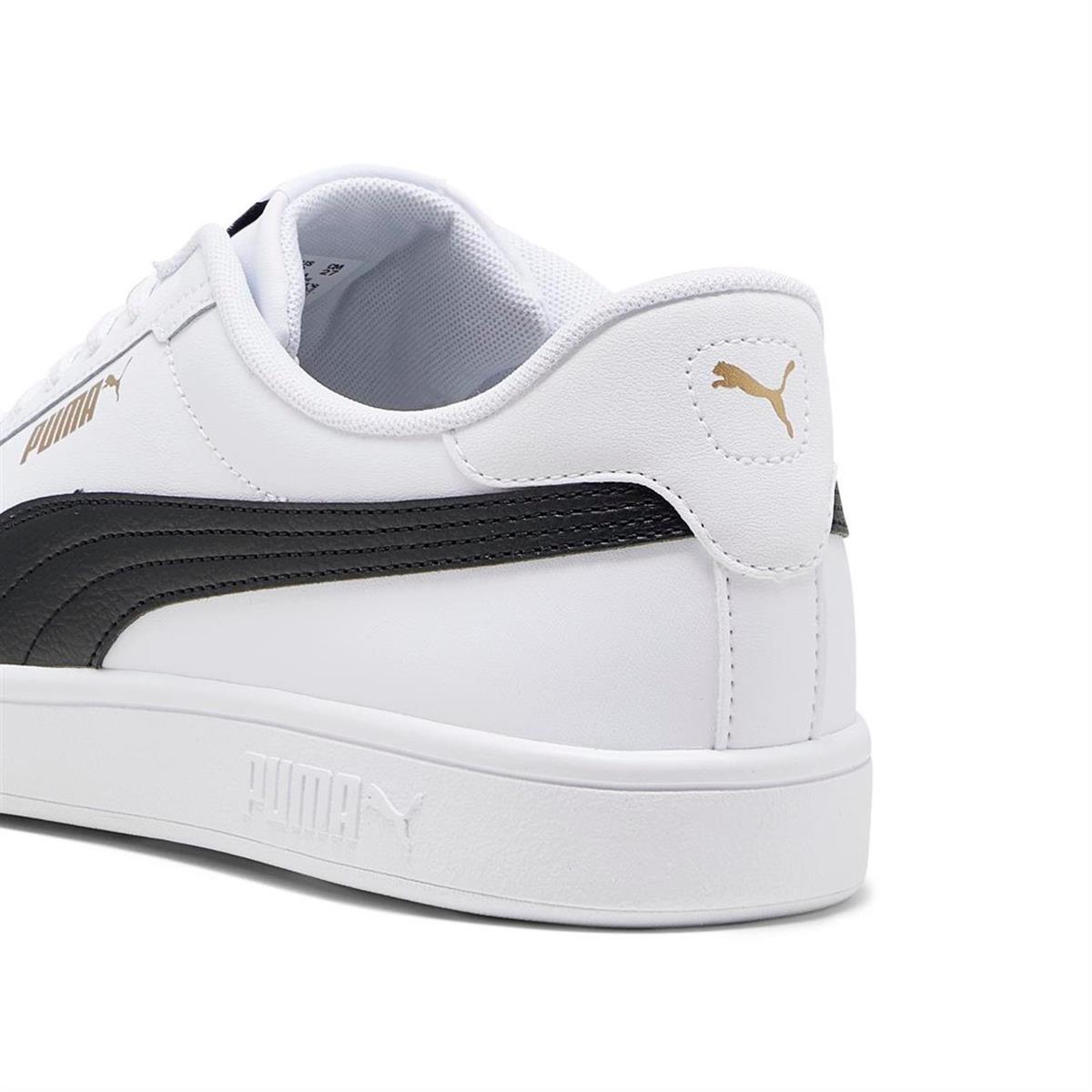PUMA 39098711  Smash 3.0 L  White- Black- Gold