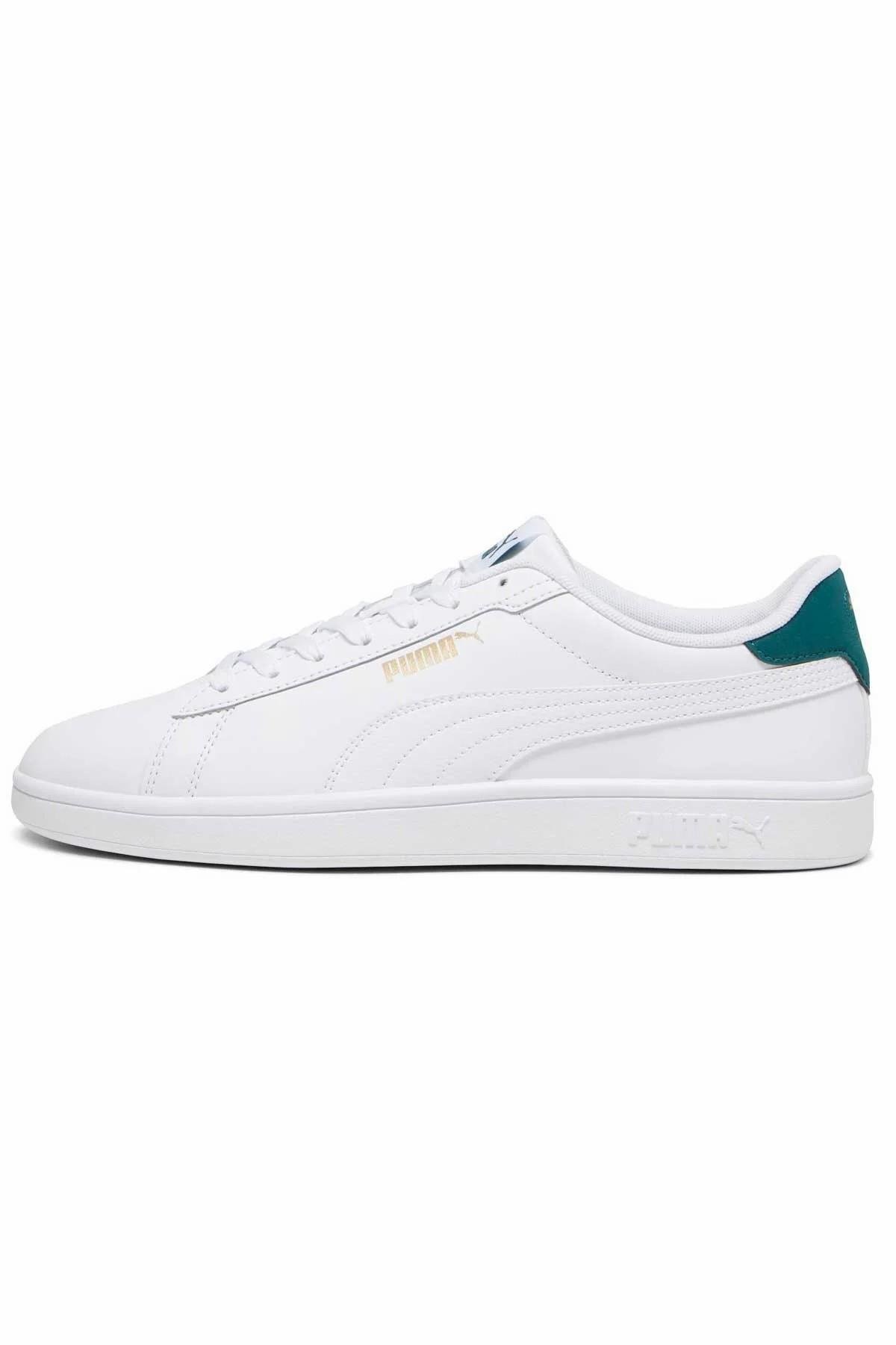 PUMA 39098714  Smash 3.0 L  White-Malachite- Gold