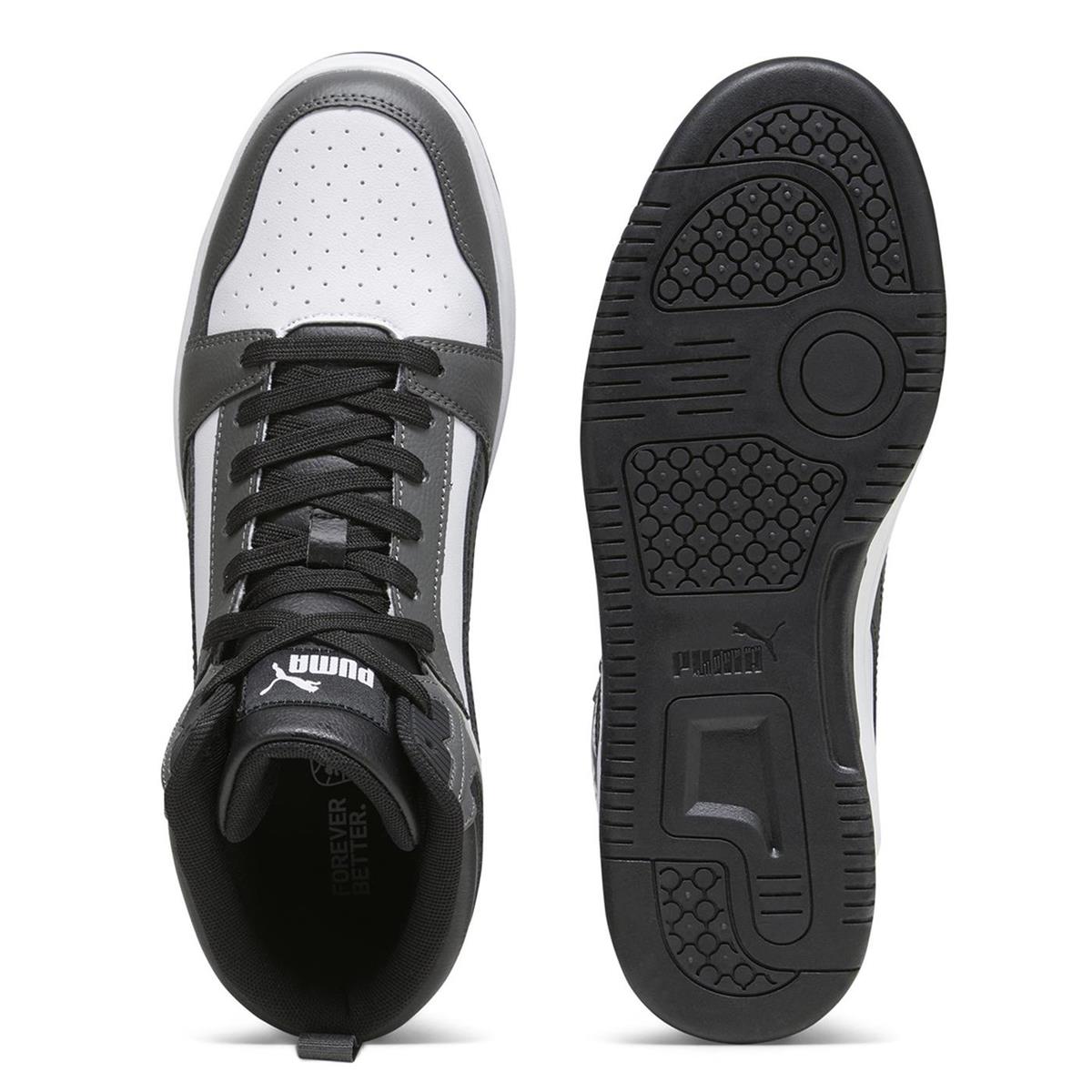 PUMA 39232603 Rebound v6  White- Black-Shadow Gray