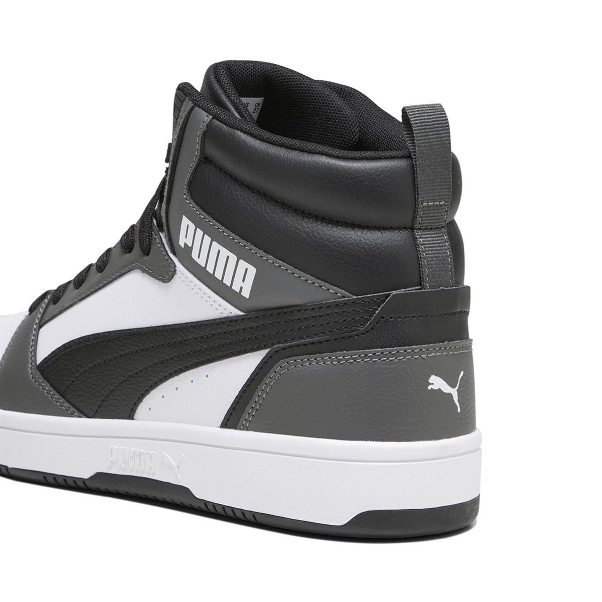 PUMA 39232603 Rebound v6  White- Black-Shadow Gray