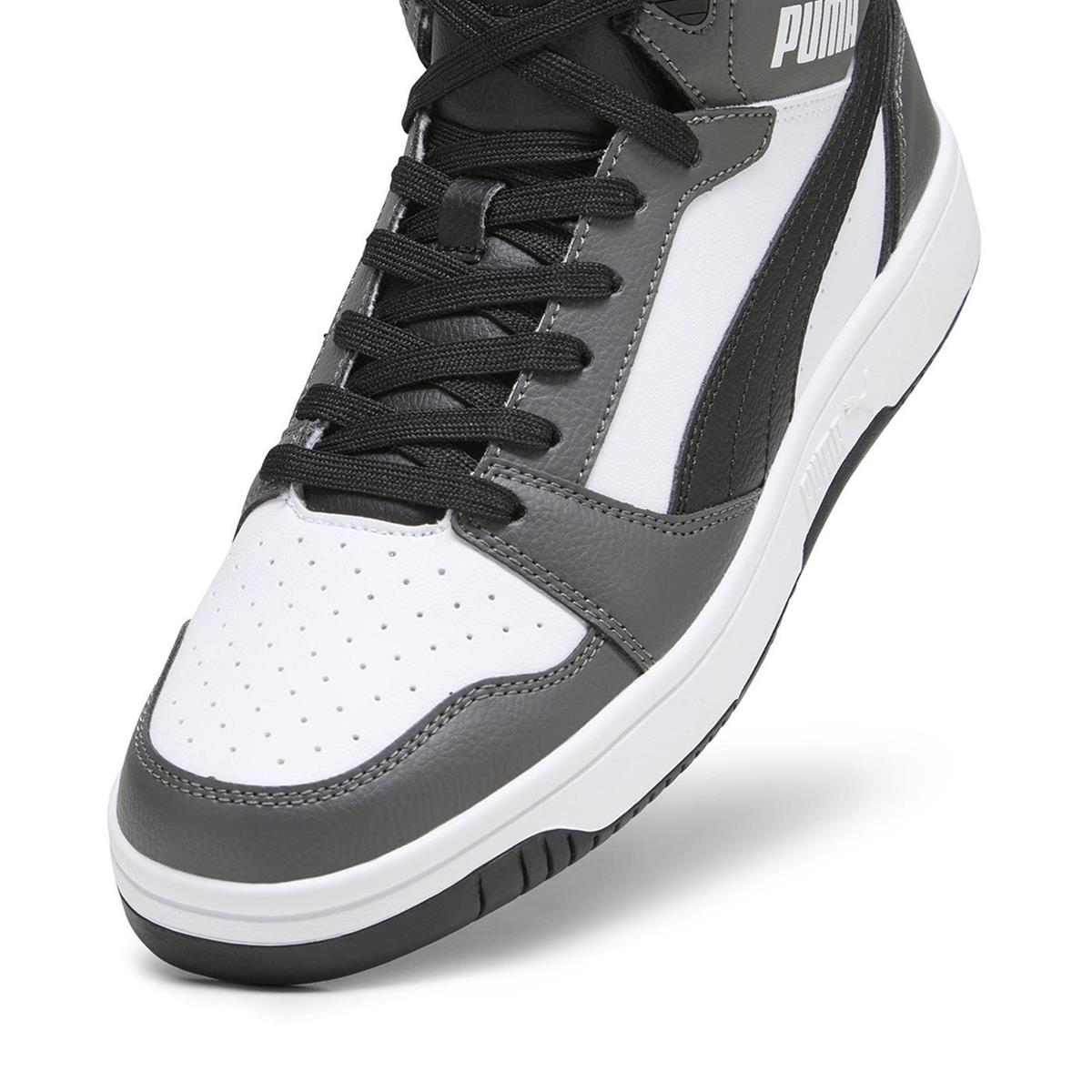 PUMA 39232603 Rebound v6  White- Black-Shadow Gray