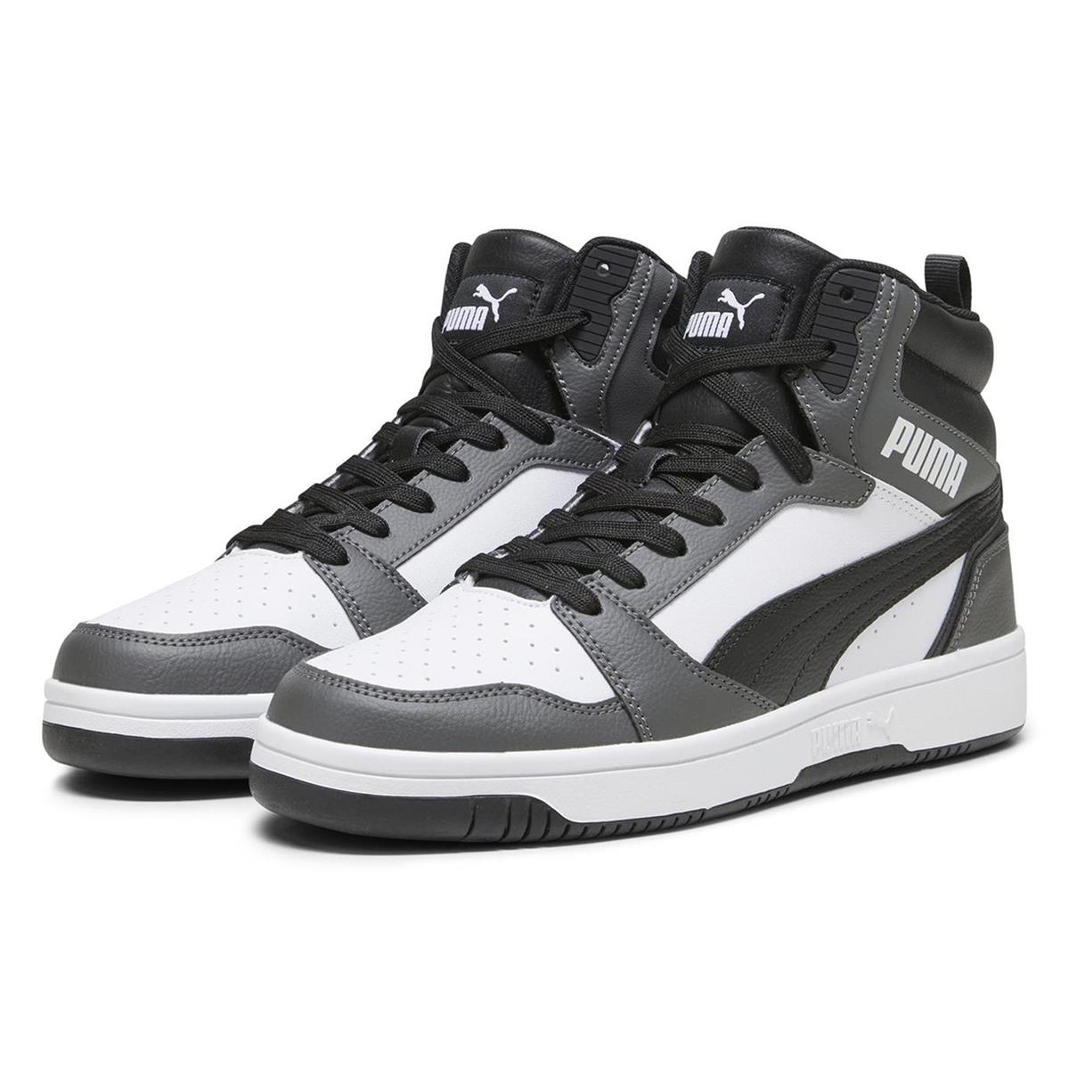 PUMA 39232603 Rebound v6  White- Black-Shadow Gray