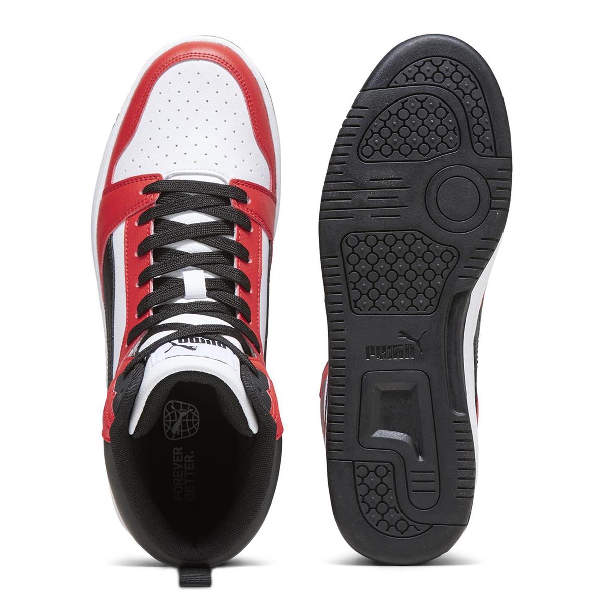 PUMA 39232604 Rebound v6  White- Black-For All Time Red