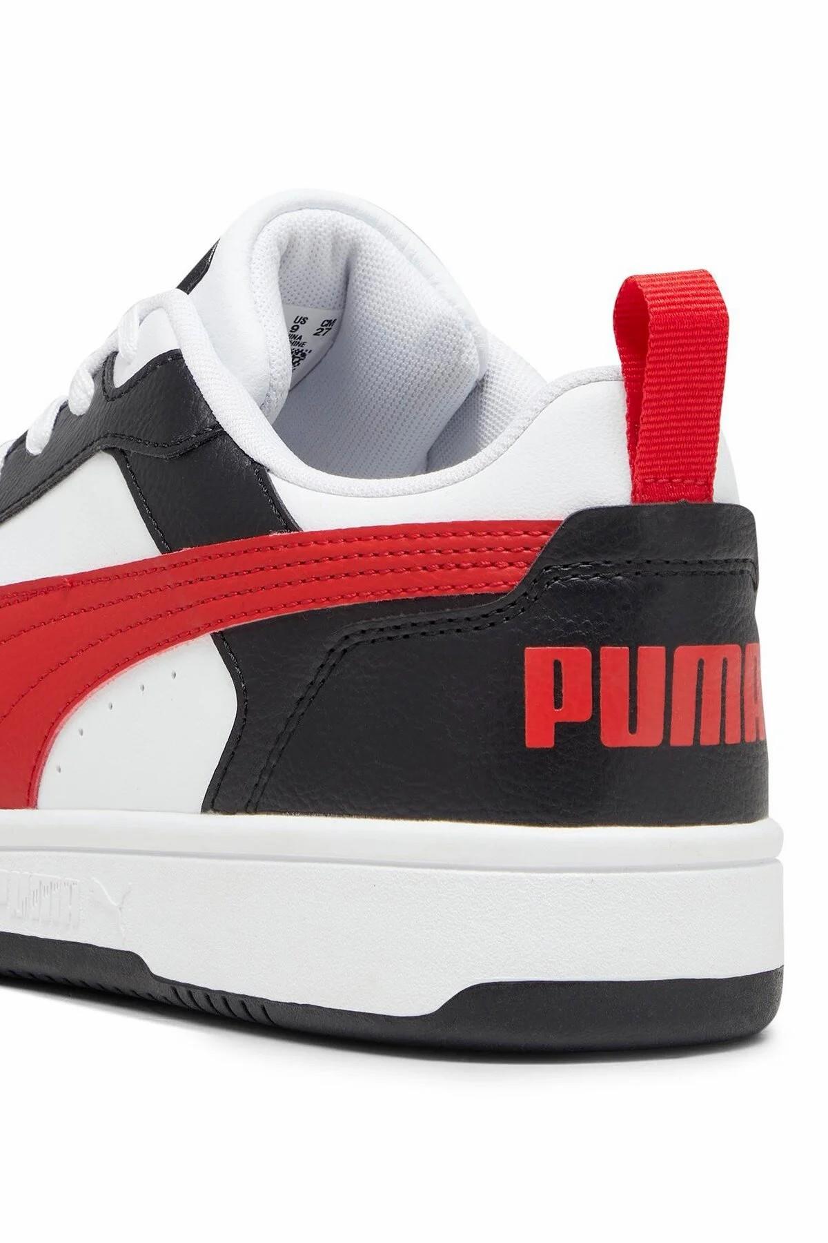 PUMA 39232804 Rebound v6 Low  White-For All Time Red- Black