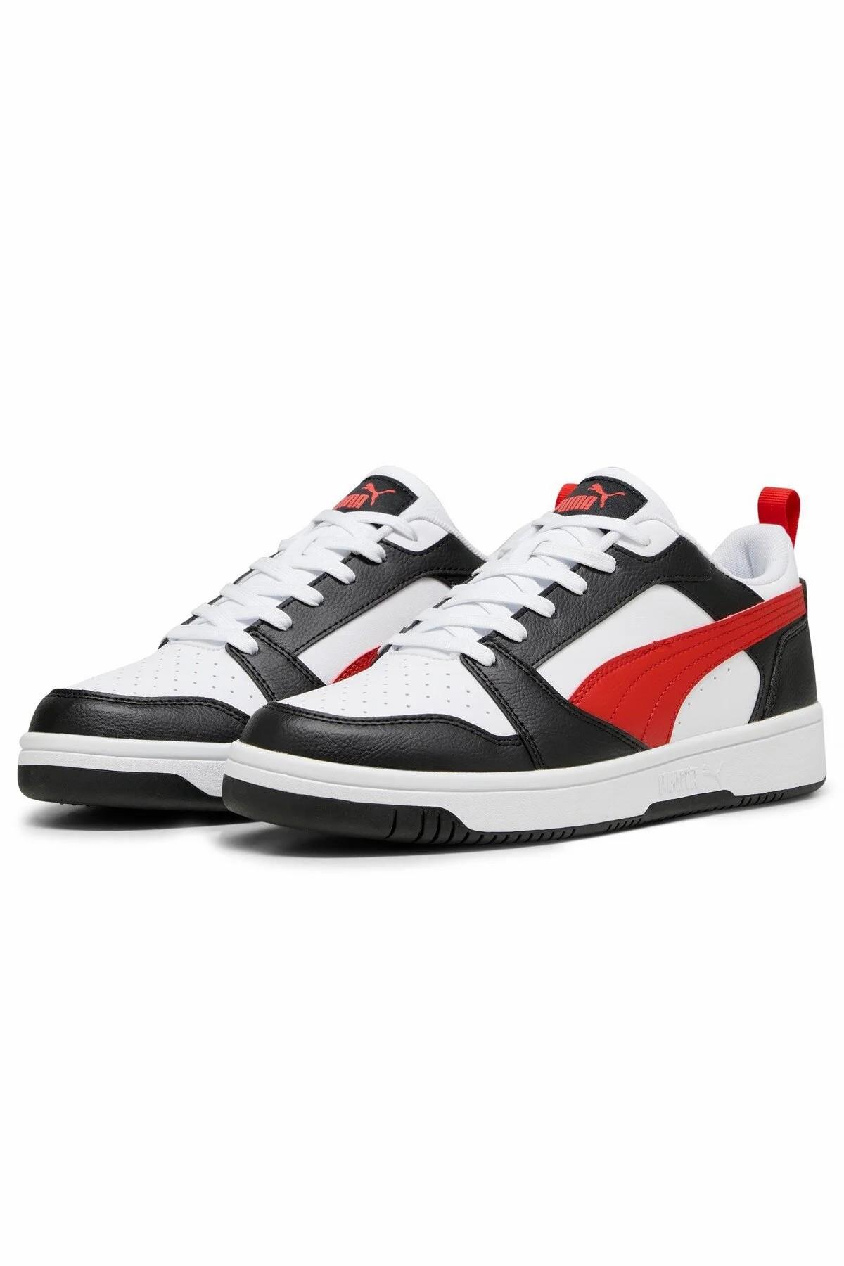 PUMA 39232804 Rebound v6 Low  White-For All Time Red- Black