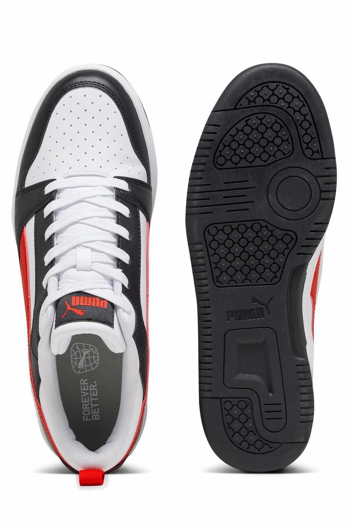 PUMA 39232804 Rebound v6 Low  White-For All Time Red- Black