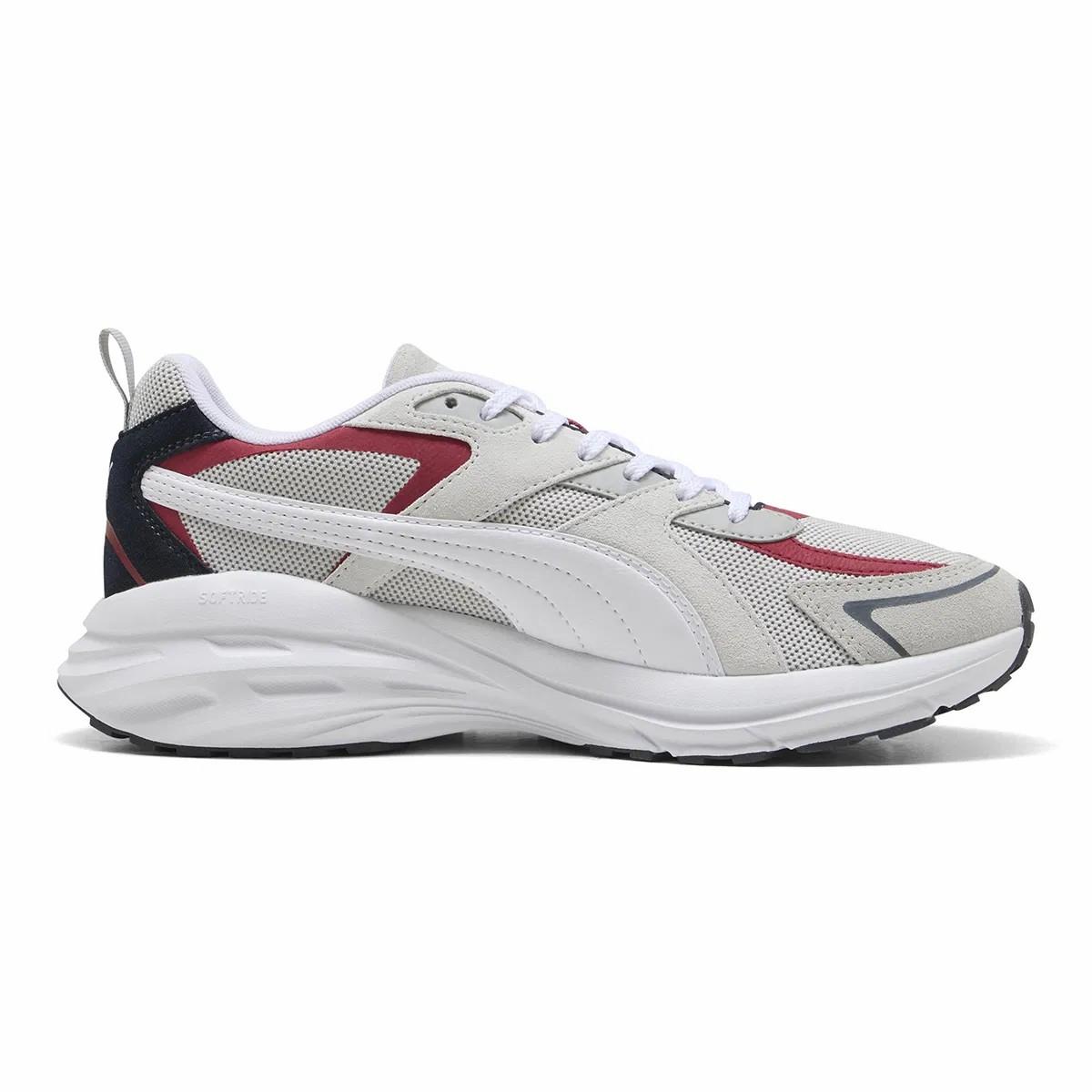 PUMA 39529530 Hypnotic LS Feather Gray- White-Dark Crimson-New Navy