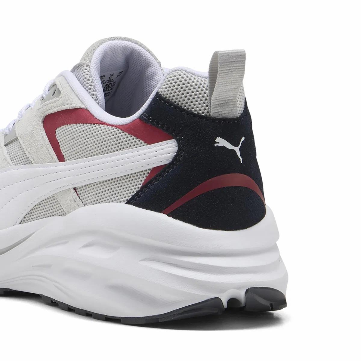 PUMA 39529530 Hypnotic LS Feather Gray- White-Dark Crimson-New Navy