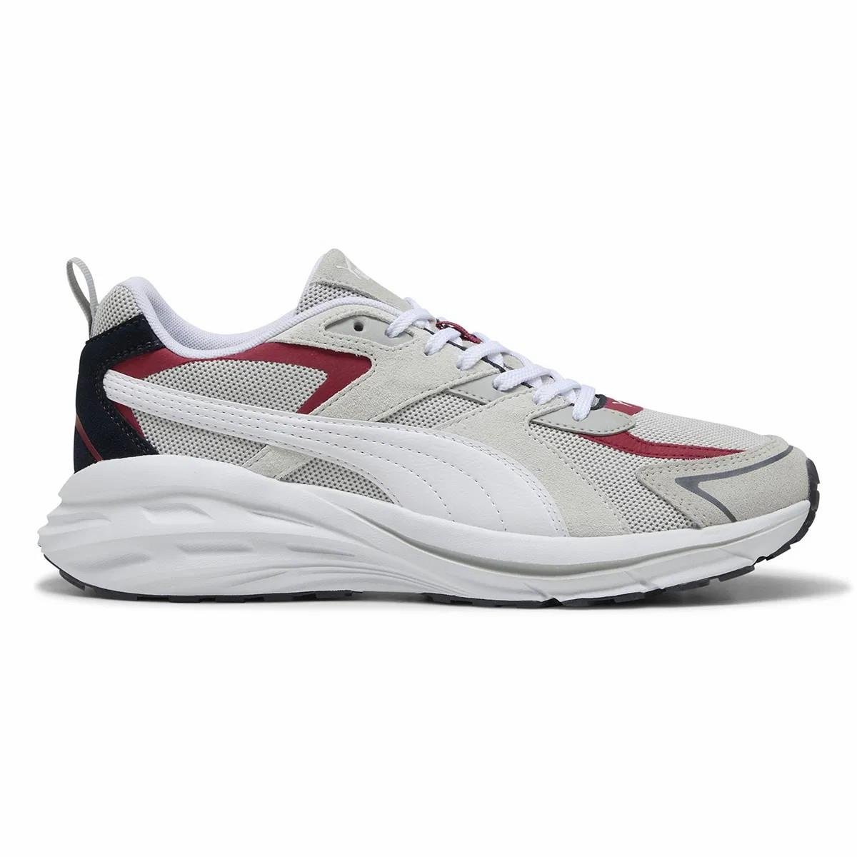 PUMA 39529530 Hypnotic LS Feather Gray- White-Dark Crimson-New Navy
