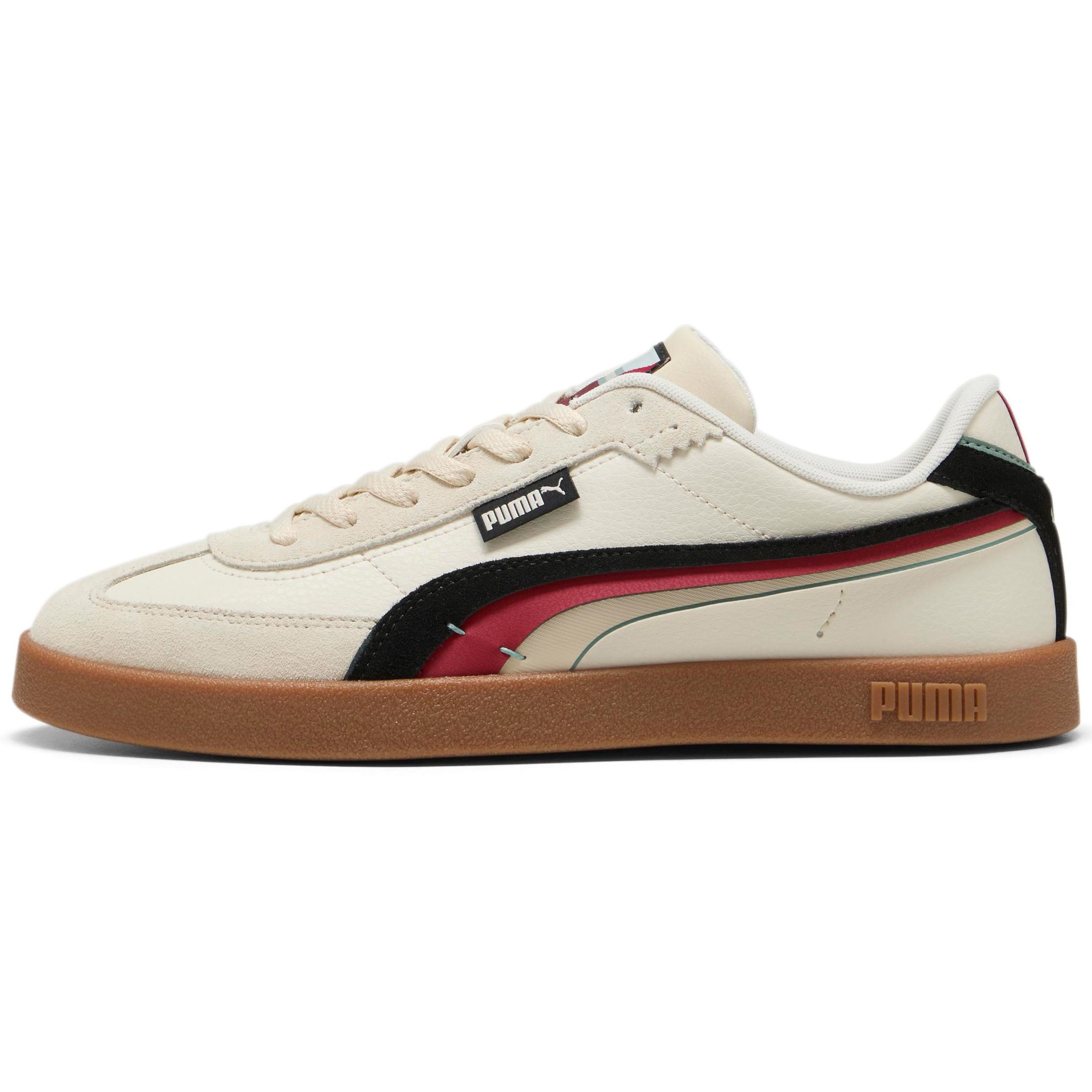 PUMA 40038801 Puma Club II Era Greenside Alpine Snow- Black-Dark Crimson