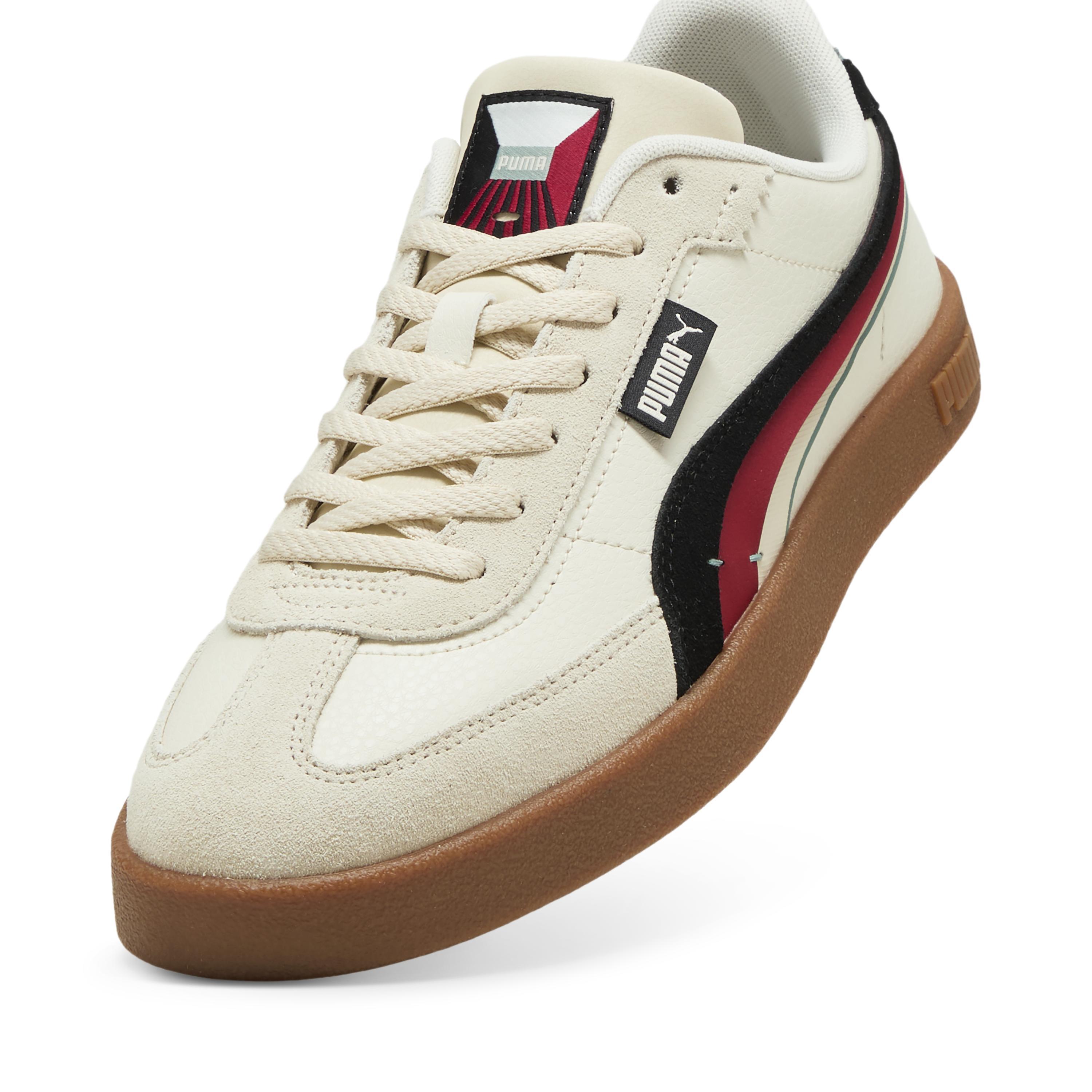 PUMA 40038801 Puma Club II Era Greenside Alpine Snow- Black-Dark Crimson