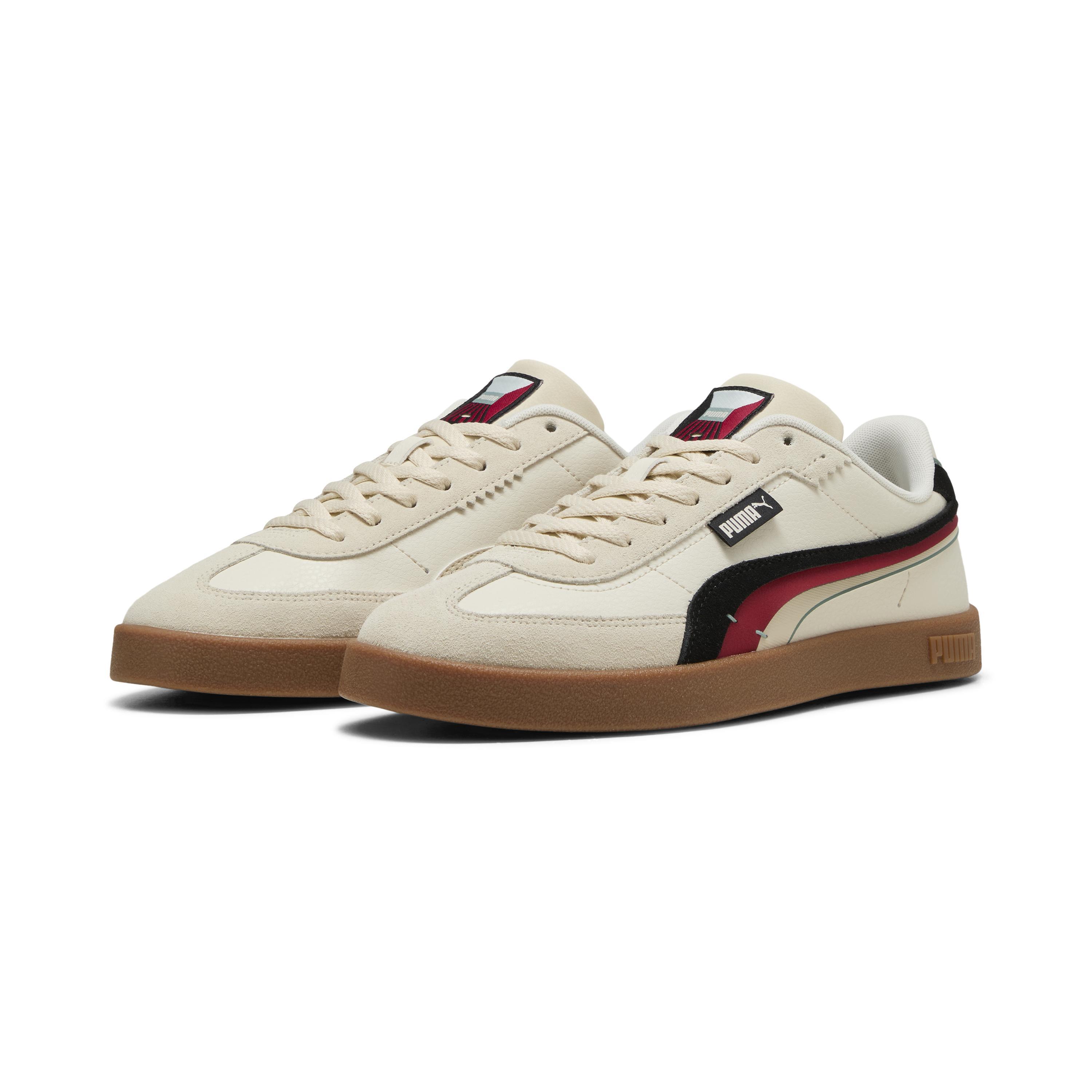 PUMA 40038801 Puma Club II Era Greenside Alpine Snow- Black-Dark Crimson