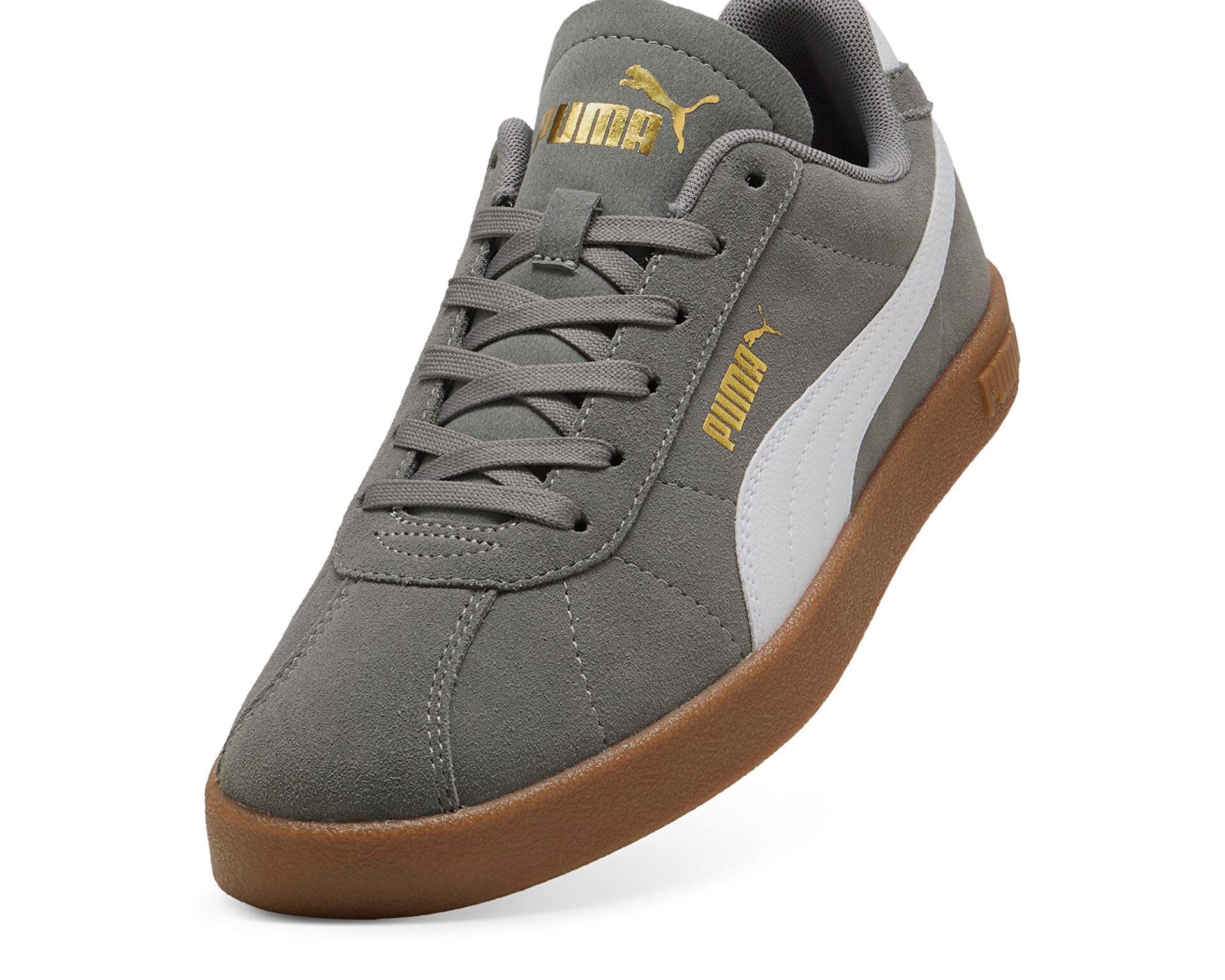 Puma Club II Erkek Spor Ayakkabı Cast Iron-Beyaz (39744408)