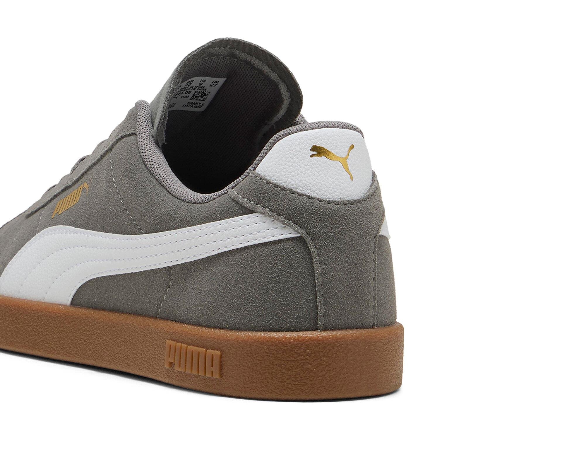 Puma Club II Erkek Spor Ayakkabı Cast Iron-Beyaz (39744408)