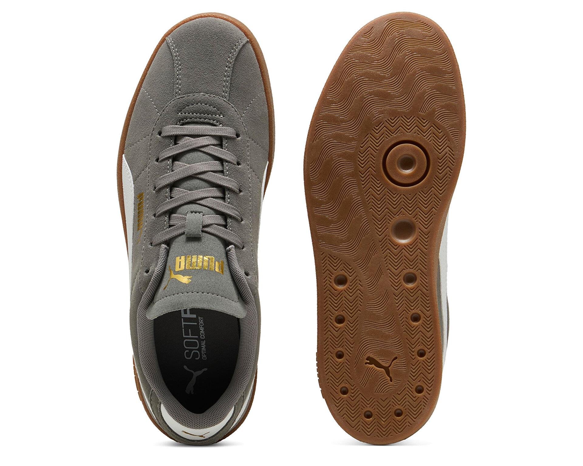 Puma Club II Erkek Spor Ayakkabı Cast Iron-Beyaz (39744408)