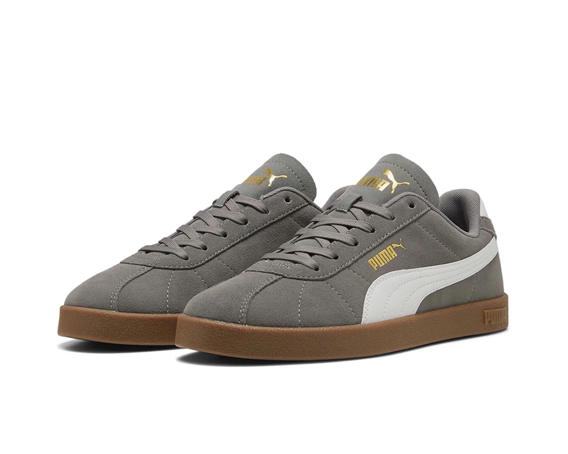 Puma Club II Erkek Spor Ayakkabı Cast Iron-Beyaz (39744408)