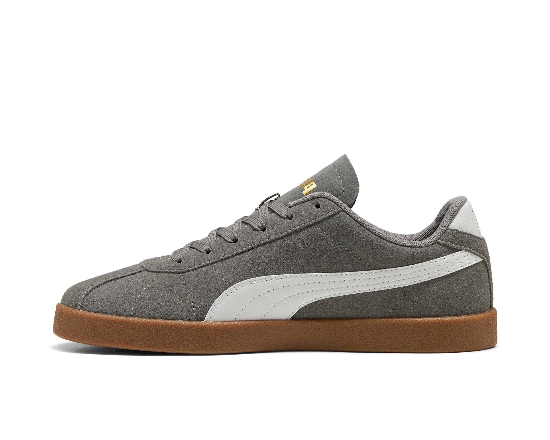 Puma Club II Erkek Spor Ayakkabı Cast Iron-Beyaz (39744408)