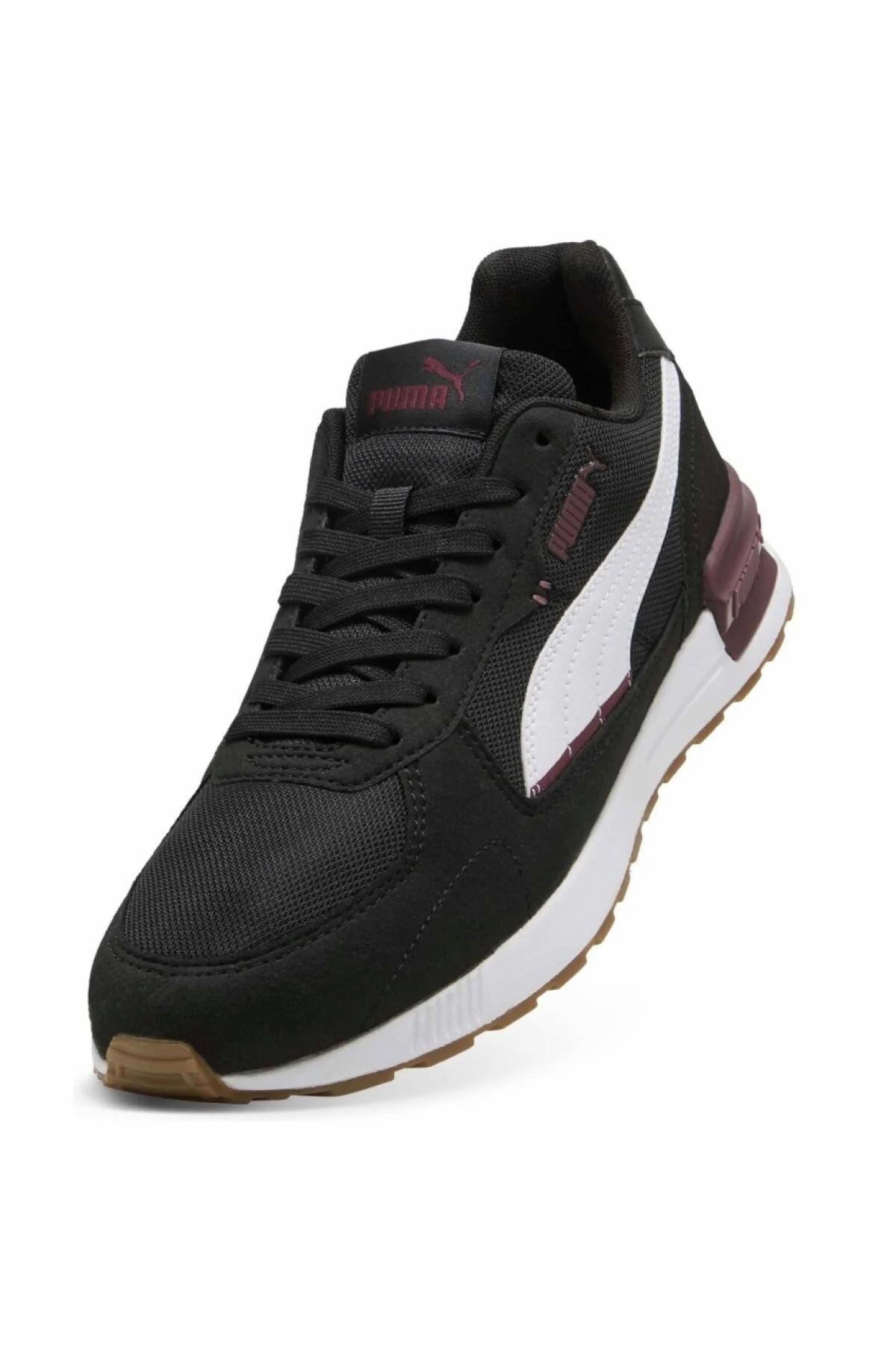 Puma Graviton Erkek Spor Ayakkabı Siyah-Beyaz (38073875)