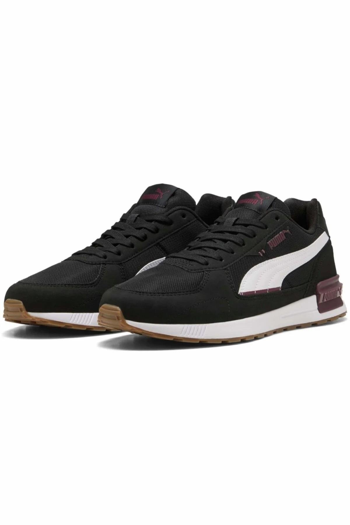 Puma Graviton Erkek Spor Ayakkabı Siyah-Beyaz (38073875)
