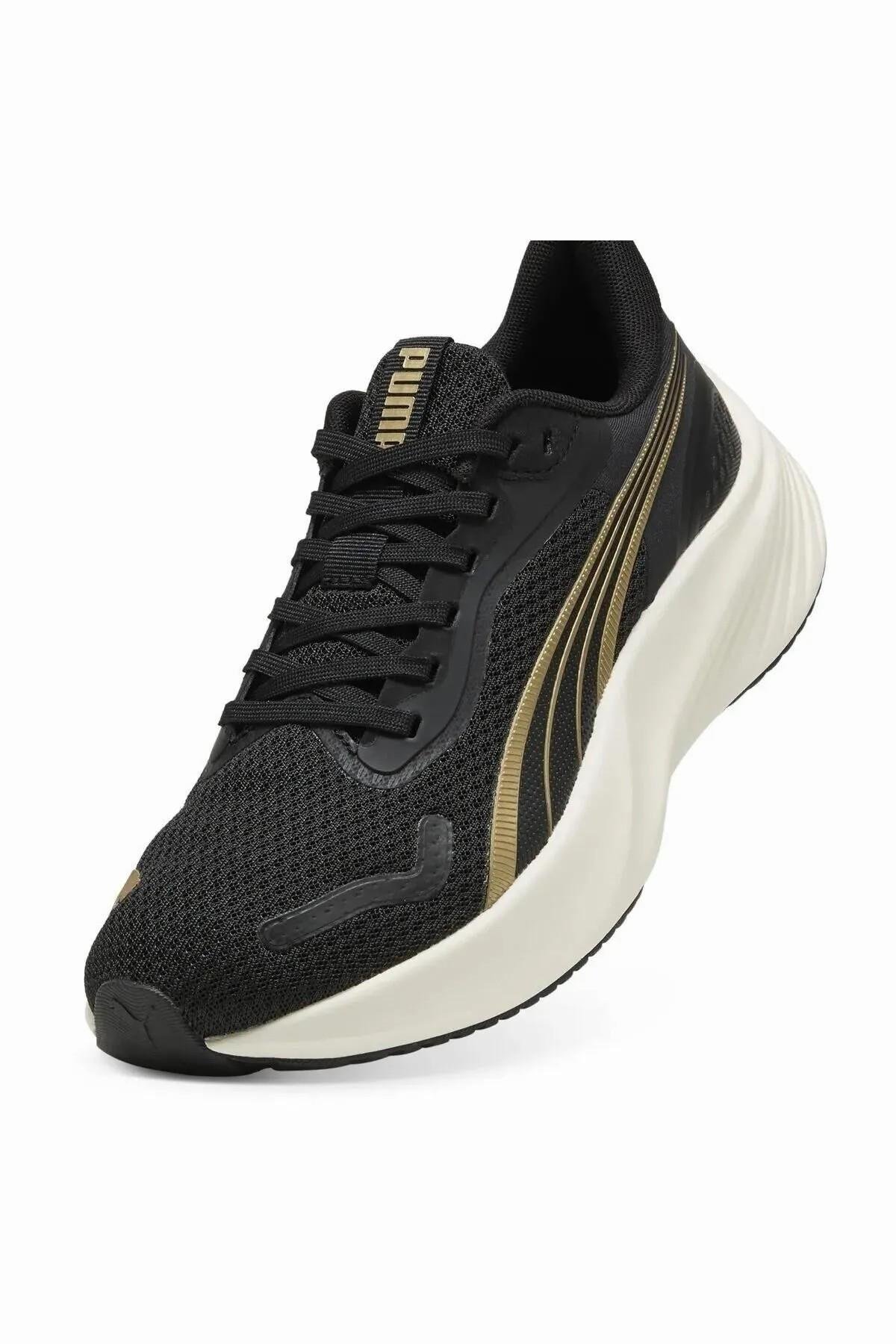 PUMA Unisex Spor Ayakkabı 31077811 Pounce Lite  Gold- Black
