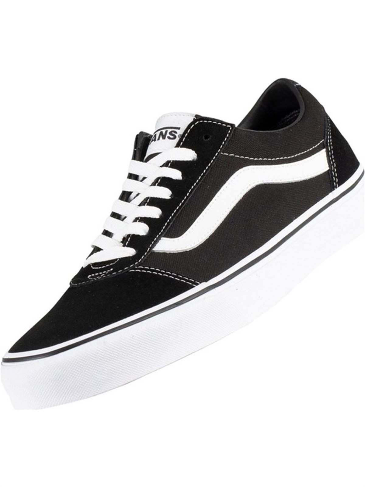 VANS Ayakkabı VN0A3IUNIJU1 WM Ward (Suede/Canvas) Black/White Leather