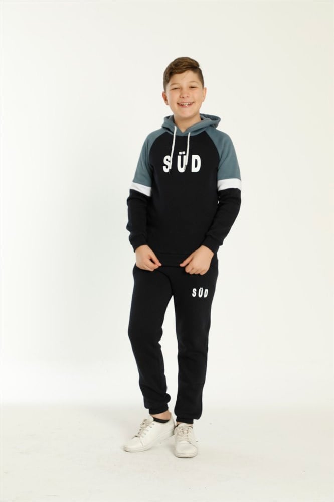 Çocuk 3 iplik kumaş kışlık pijama takımı