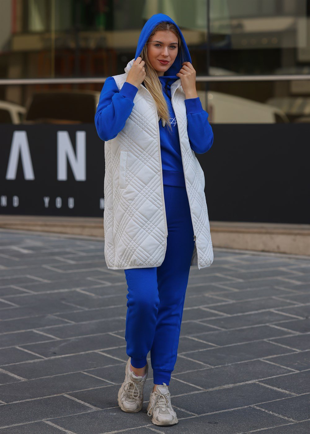 kapüşonlu  Bayan Spor Pijama Takımı