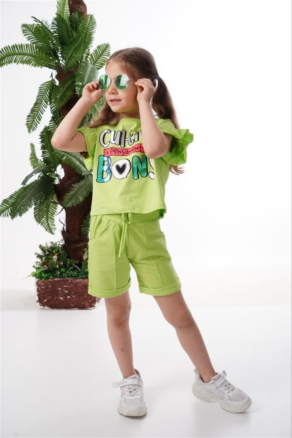 Kız çocuk şort takımı