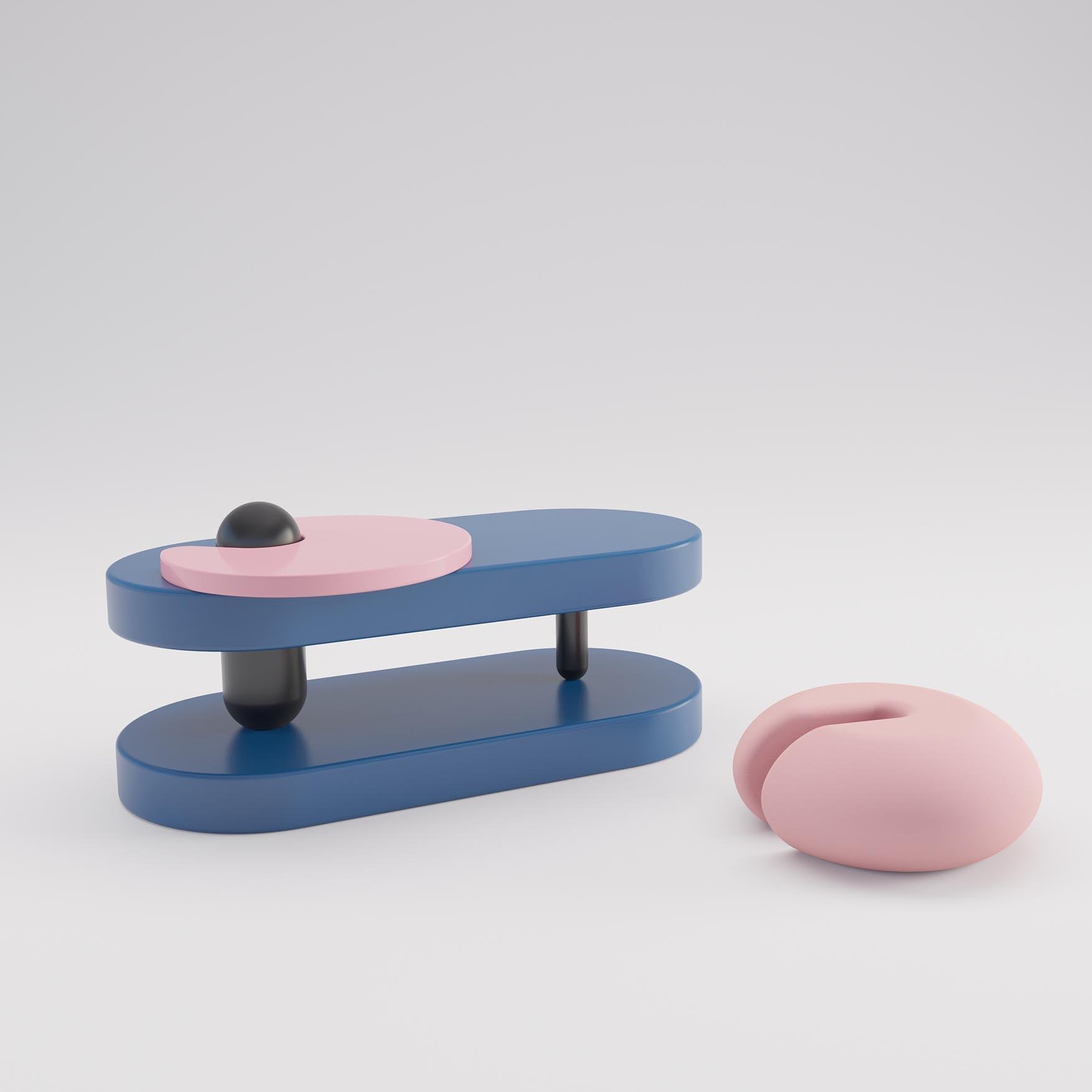 Blue Mellow Center Table